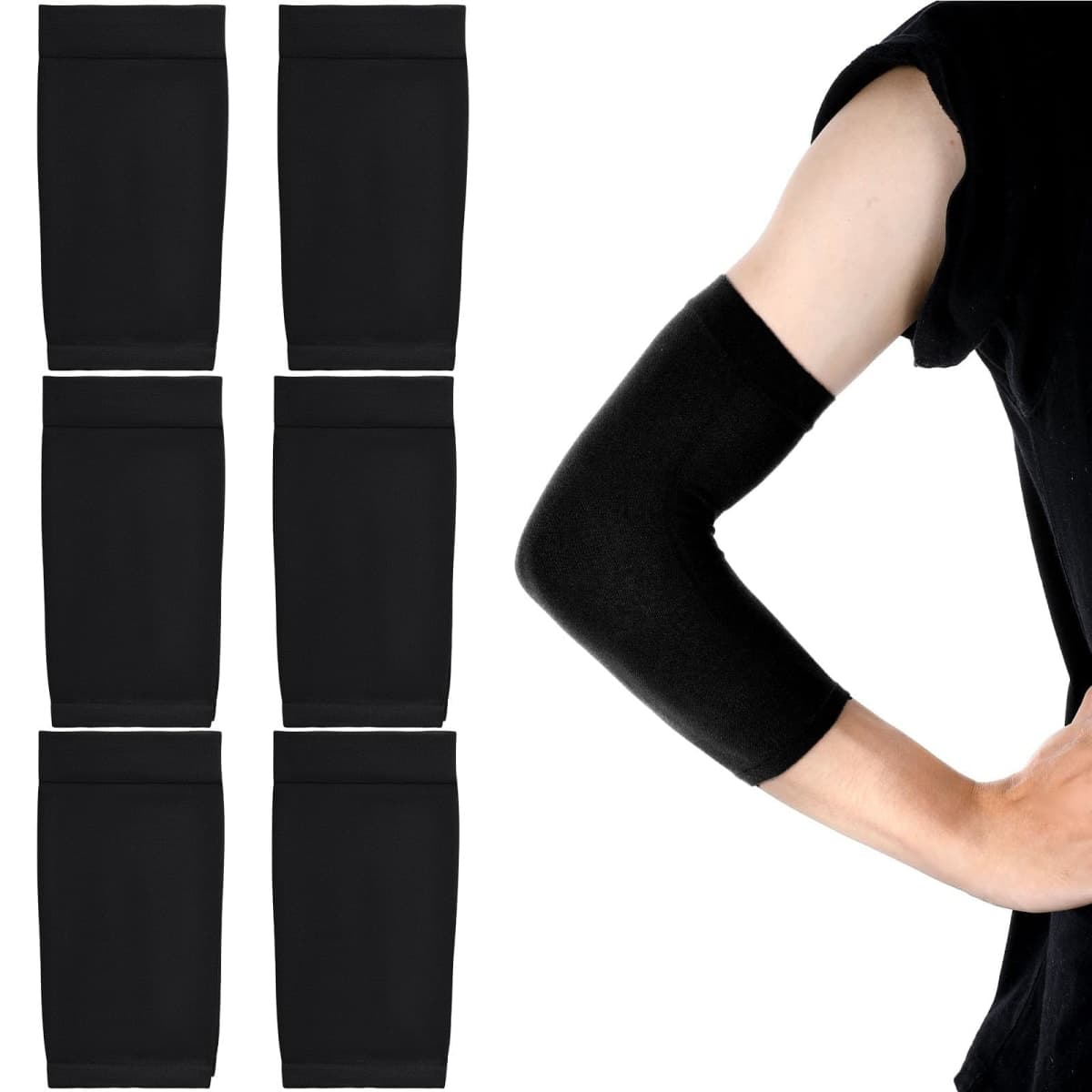 Tattoo Cover Up - 6Pcs Sleeve Forearm Tattoo Cover Tattoo Cover Up Compression Sleeves Arm Sleeves for Women Men thumbnail 2