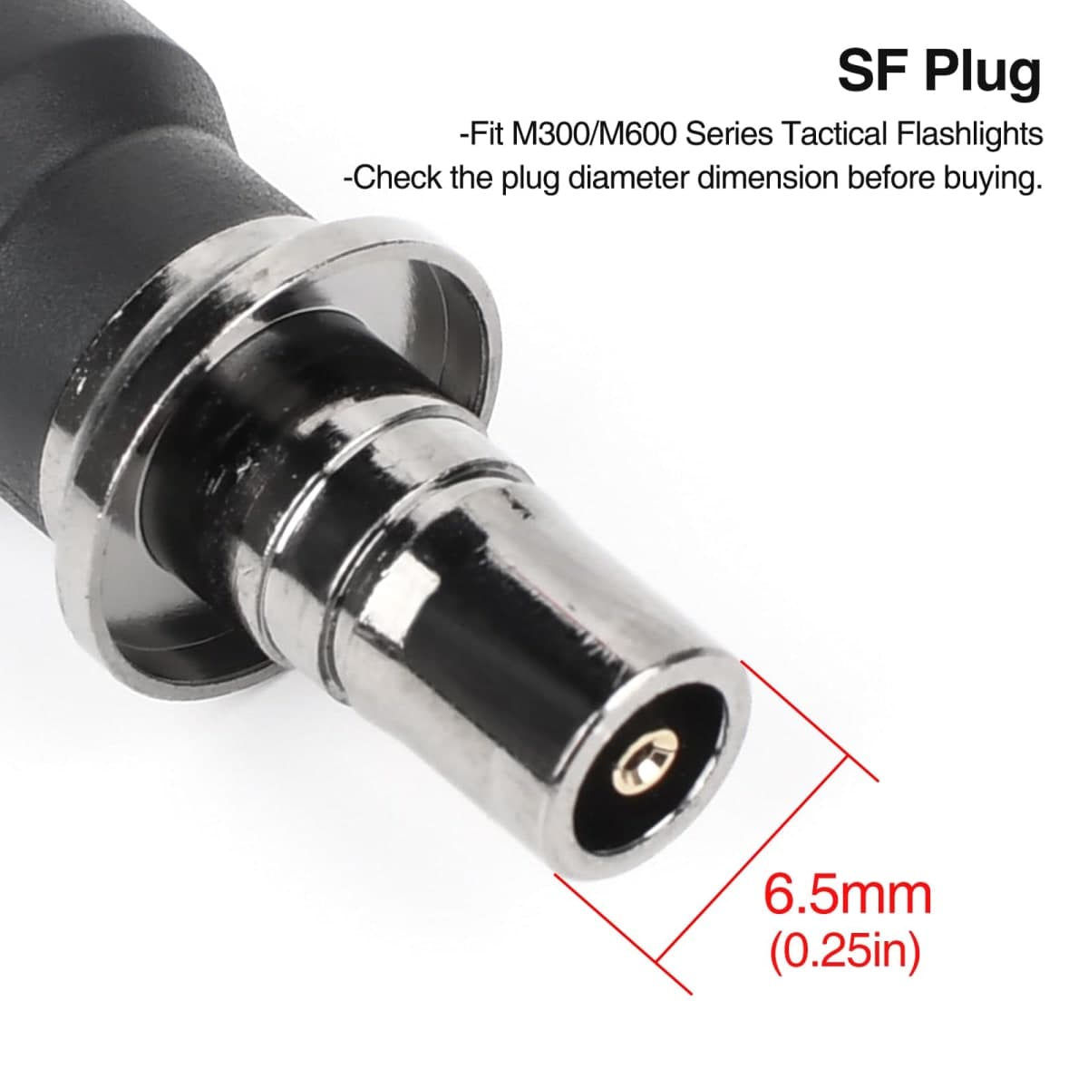 NECARL ModButton Dual Pressure Switch, Tactical Light Switch with SF + 2.5mm Plug for M300/M600 Scout Weapon Flashlights + PEQ DBAL NGAL, Fit for 20mm Picatinny Mlok Keymod Rail (DE) thumbnail 3