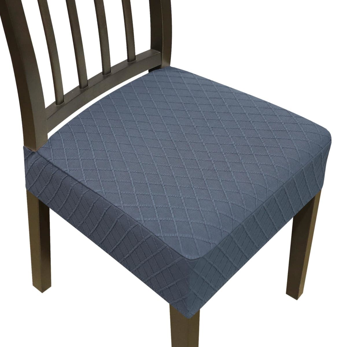 DREAHOTEXTIL Stretch Seat Covers for Dining Room Chairs Set of 4,Dining Chair Covers, Kitchen Chair Covers,Removable Washble Dining Room Chair Seat Cover,Chair Slipcovers Protector (Grey) — image 1