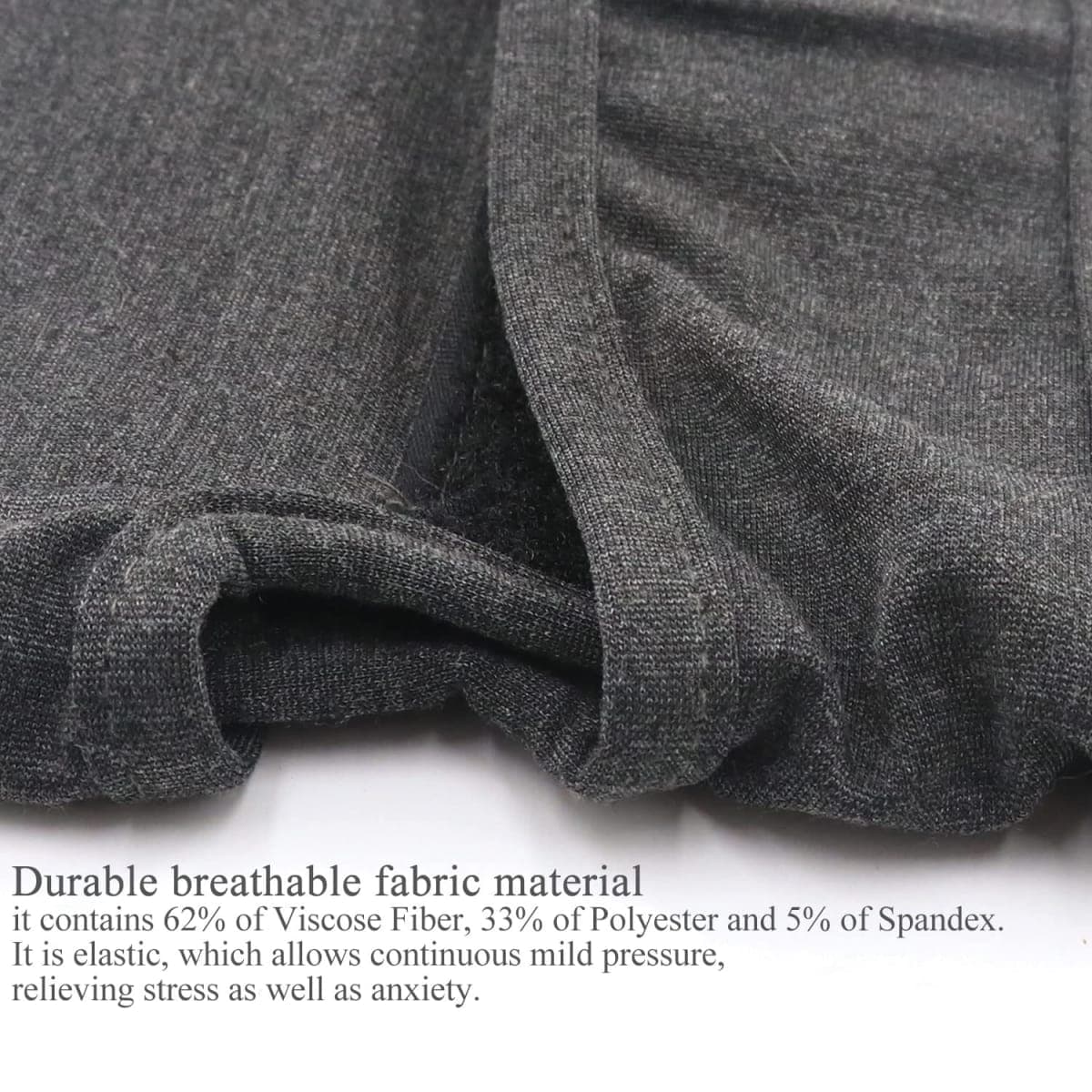 Dog Anxiety Relief Coat, Adjustable Shirts for Dogs Anxiety, Dog Anxiety Vest Jacket for Fireworks, Thunderstorm, Travel, Separation, Anxiety Calming Vest Wrap for Small Medium Large Dog (XS) thumbnail 5