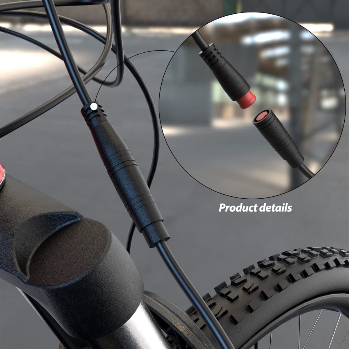 1PZ EB1-X02 Durable Waterproof 2 pin Connector 2 Wires Left & Right Electronic Brake Lever Accessories for Electric Bicycle E-Bike Scooter (1 Pair) thumbnail 4