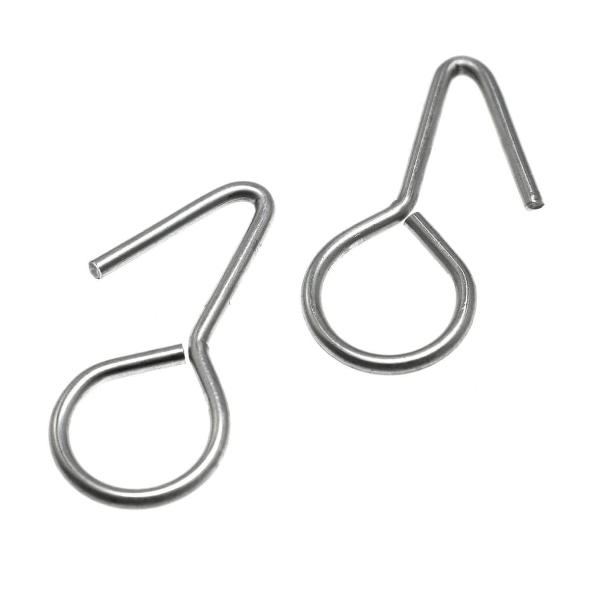 Maxmoral Car Seat Cover Hooks 50pcs Steel Vehicle Seat Pad Fixing Hanger Metal Hooks Car Seat Cover Part, Silver Tone thumbnail 2