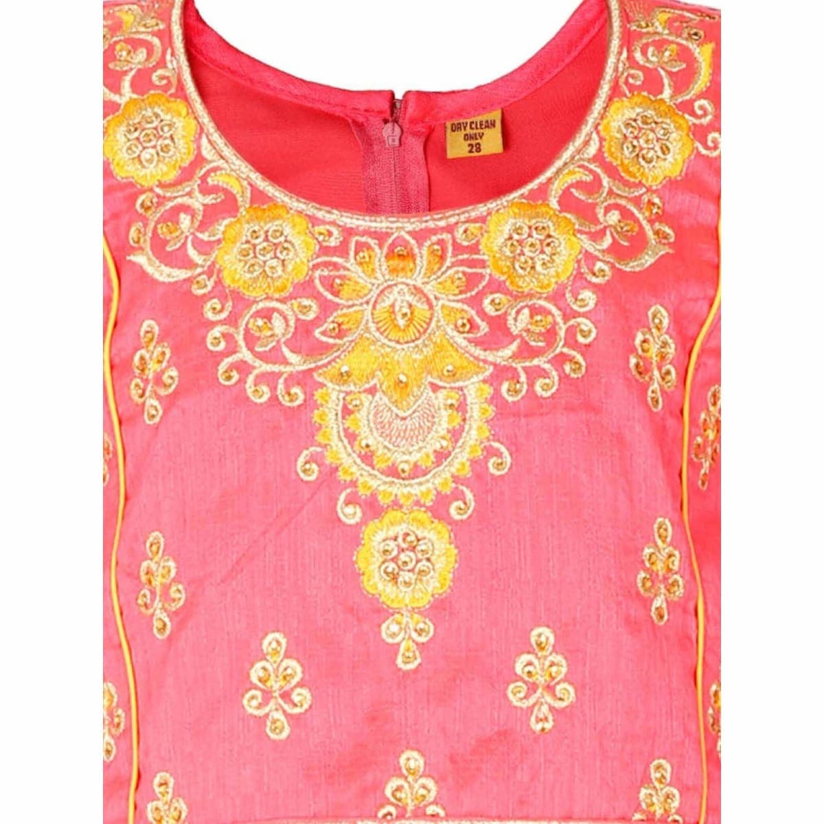 Ashwini Girls Skirt Top (Yellow, 9-10 Years) thumbnail 4