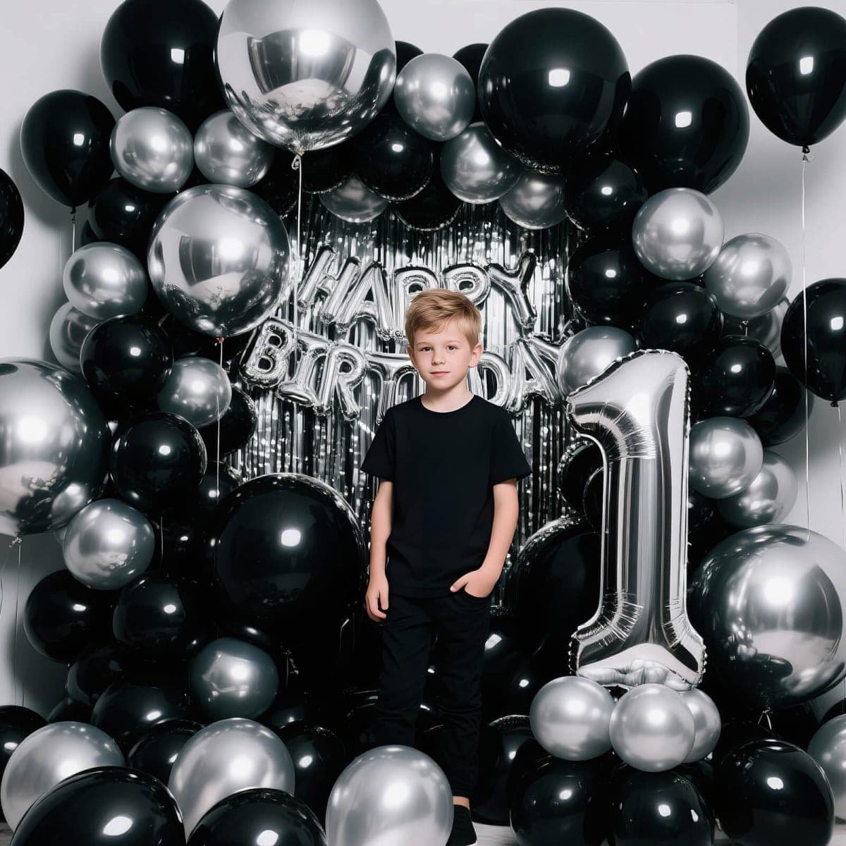 110pcs Black Balloon 12 inch, Black Latex Balloons for Birthday Party Baby Shower Wedding(with 2 Ribbons). thumbnail 4