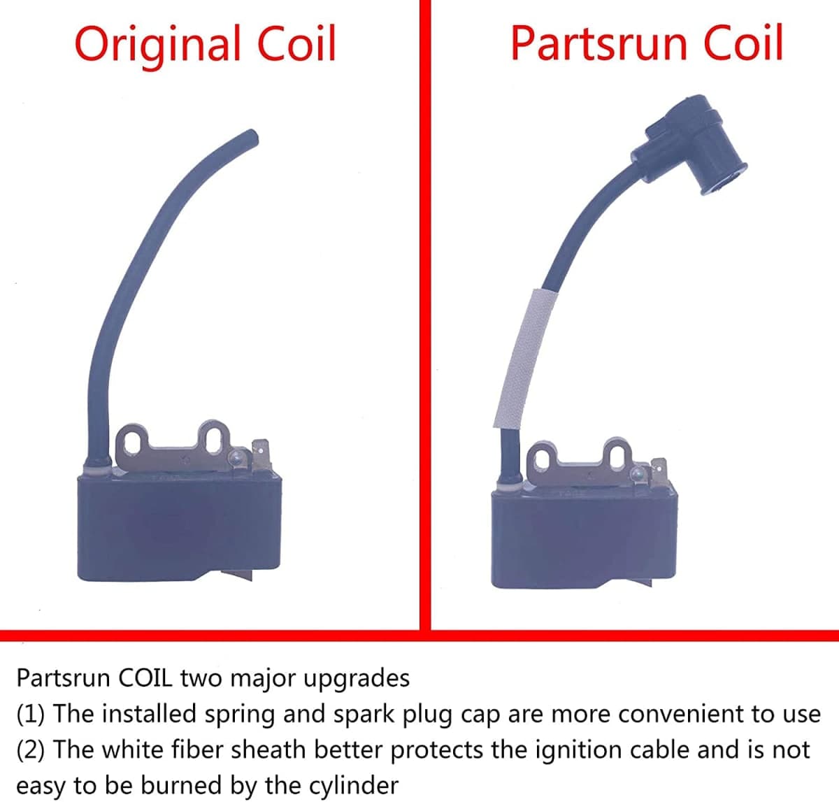 PARTSRUN A411000131 A411000130 Ignition Coil Module for Echo Hedge Trimmer SRM225 TC-210 EB212 GT-225 ES-210 GT-200 HC-150 PB-200 PPF-210 HC-160 HC-180 HC-200 SHC-210 SRM-210 SRM-211 ZF-IG-A00273 thumbnail 3