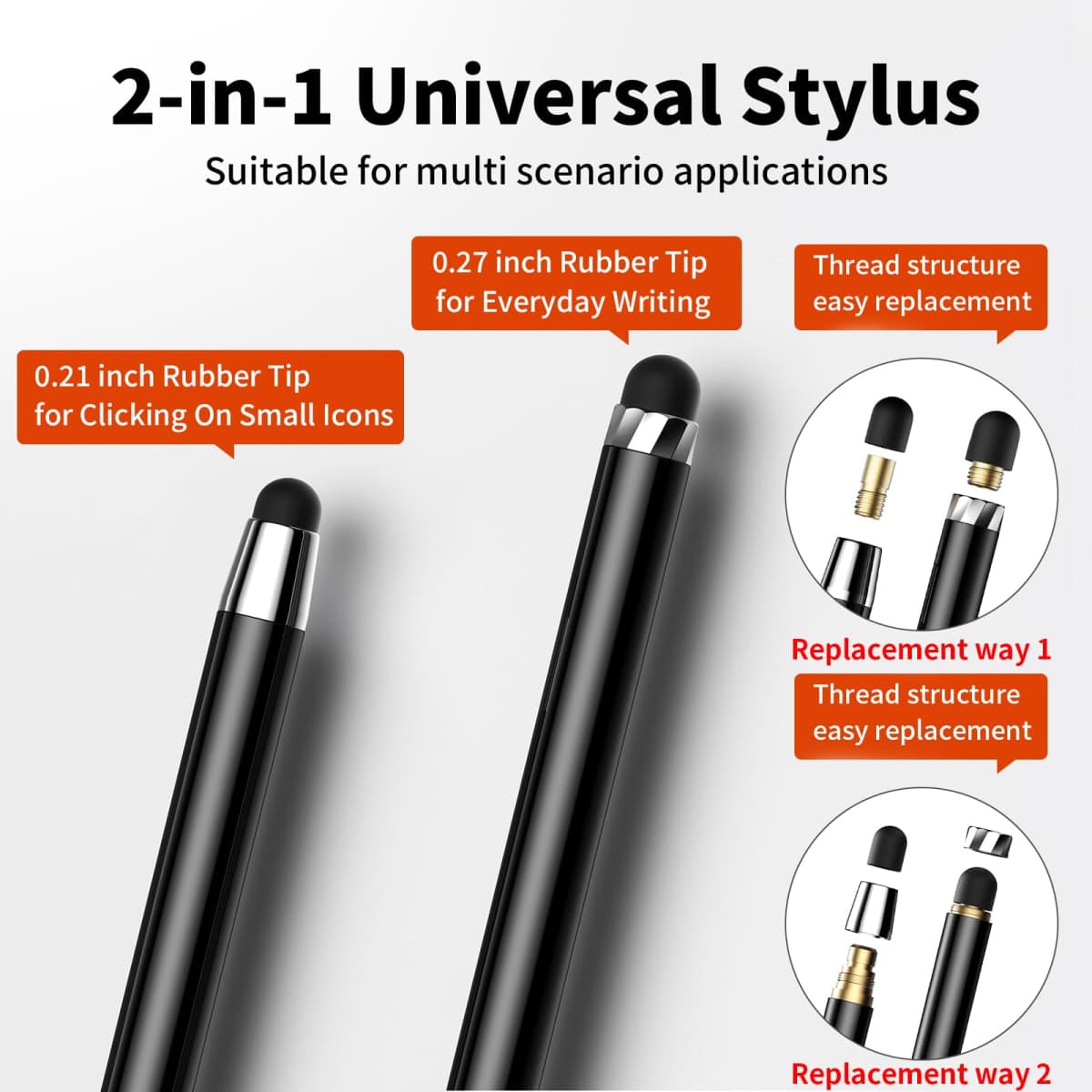 DAXINGXING 10 PCS Stylus Pen for Touchscreen ipad.High Precision,20 Tips thumbnail 4