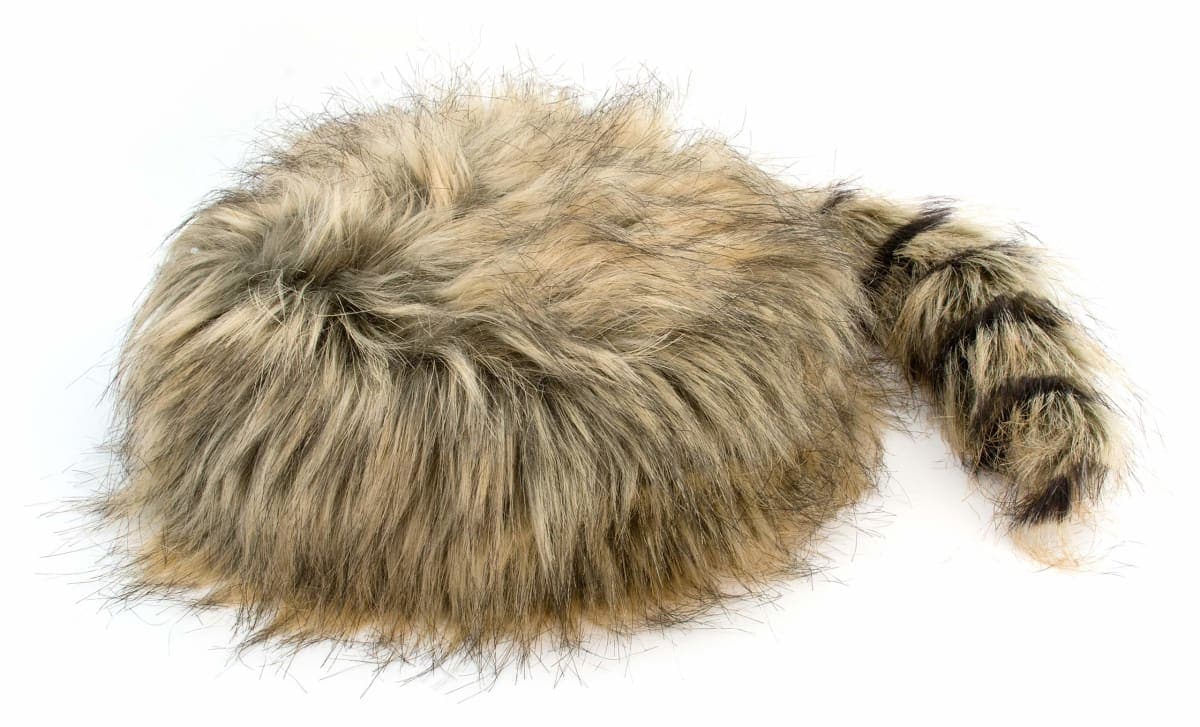 Boone's Mill | Coonskin Cap | Synthetic Fur and Tail | 3 Sizes (Medium) thumbnail 3