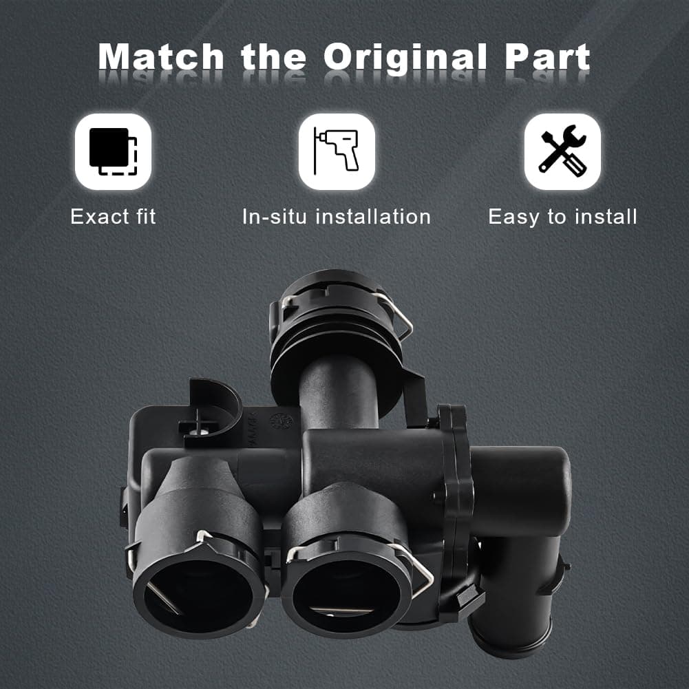 JDMON Heater Control Valve Compatible with Mercedes Benz 2003 2004 2005 2006 2007 2008 2009 W211 W219 E320 E500 CLK320 CLK350 CLS500 E63 E550 Replace 2118320584 2118320084 A2118320584 thumbnail 3