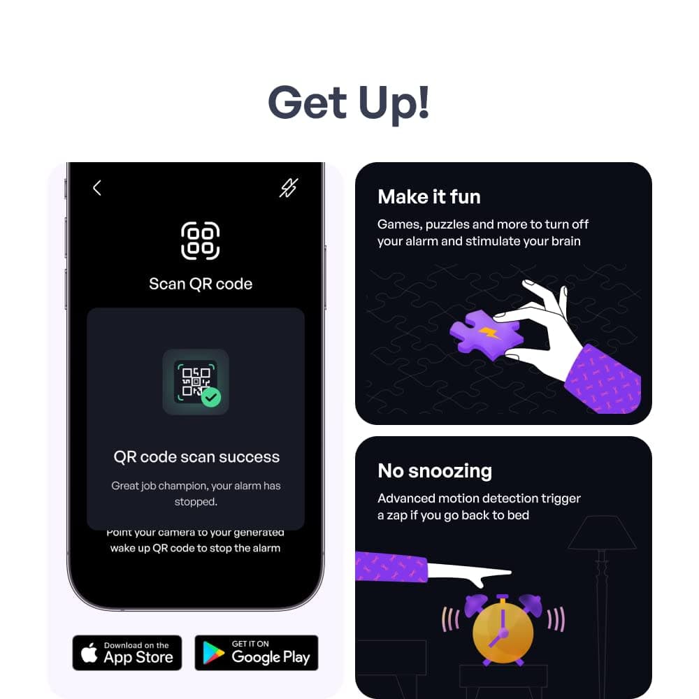 Pavlok Shock Clock 3 (3rd Generation) – Shock Yourself Awake – Silent Alarm Clock Wearable for Deep Sleepers, Shift Workers, Couples, Students, Hard of Hearing – Train Your Brain to Wake Up On Time thumbnail 4