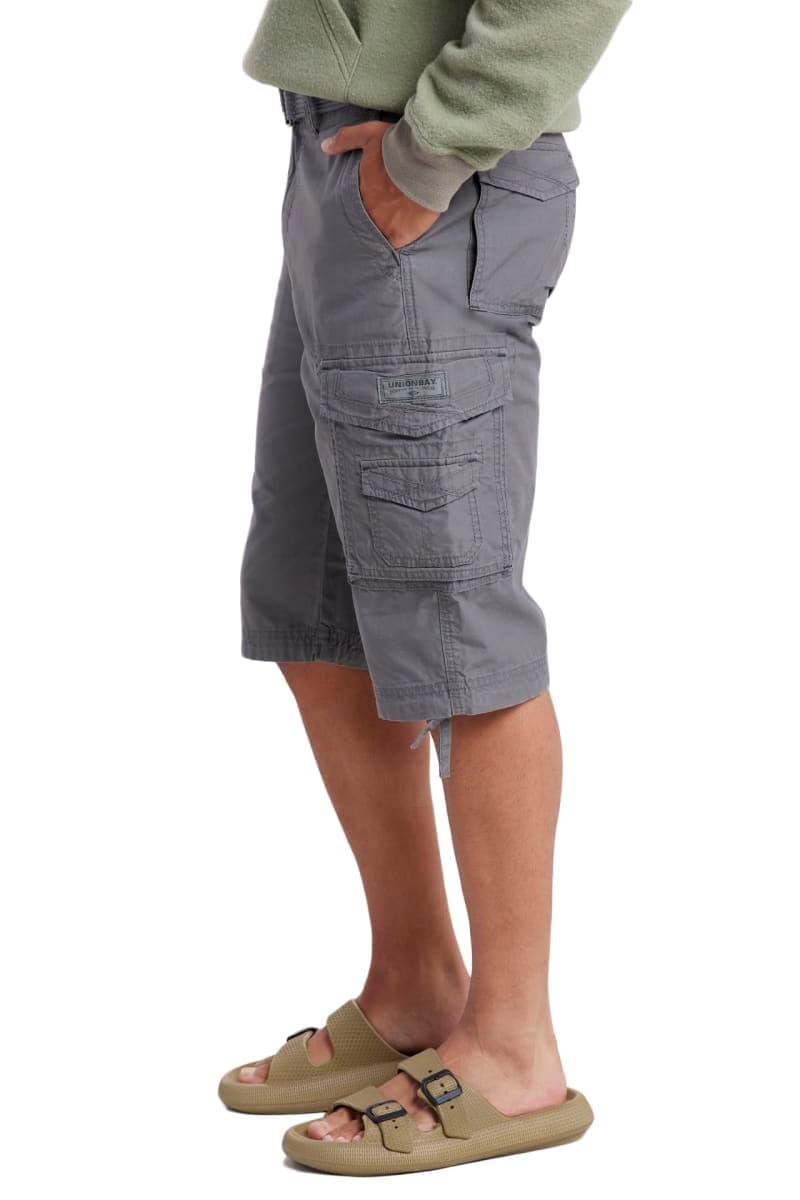 Unionbay Men's Cordova Belted Messenger Cargo Short - Reg and Big and Tall Sizes, Grey Goose, 48 thumbnail 2