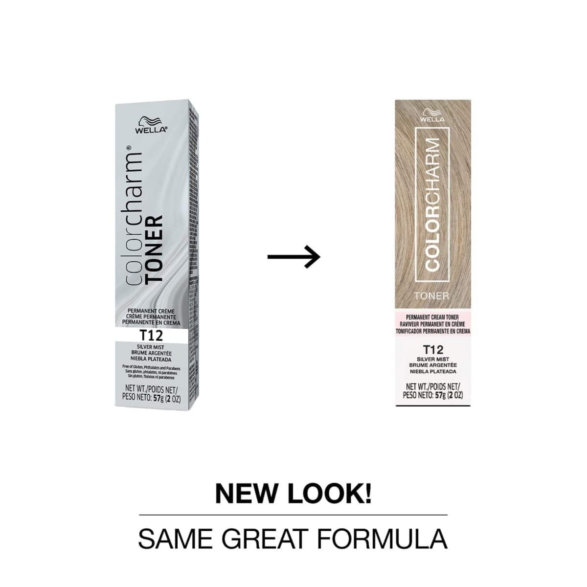 COLORCHARM Permanent Crème Toner| Free of Animal-Derivied Ingredients| Parabens Free| Gluten Free| T12 Silver Mist| 2 Fl oz. thumbnail 2