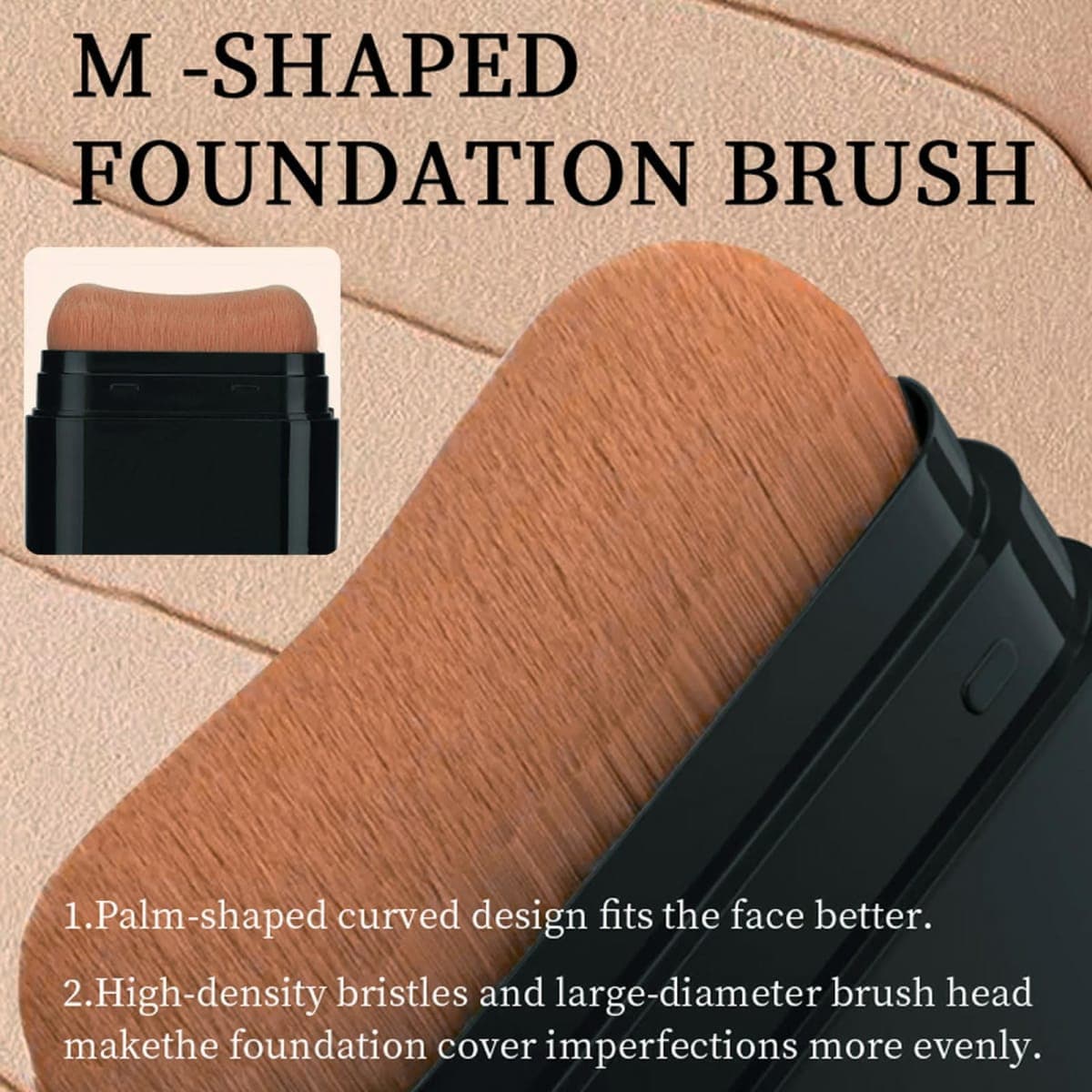Foundation Stick, 2 in 1 Dual-Ended Long-Lasting Concealer Korean Foundation Contour Stick, Waterproof Contouring foundation with Brush, Full Coverage Matte Finish for Face Makeup(02#NATURAL) thumbnail 5
