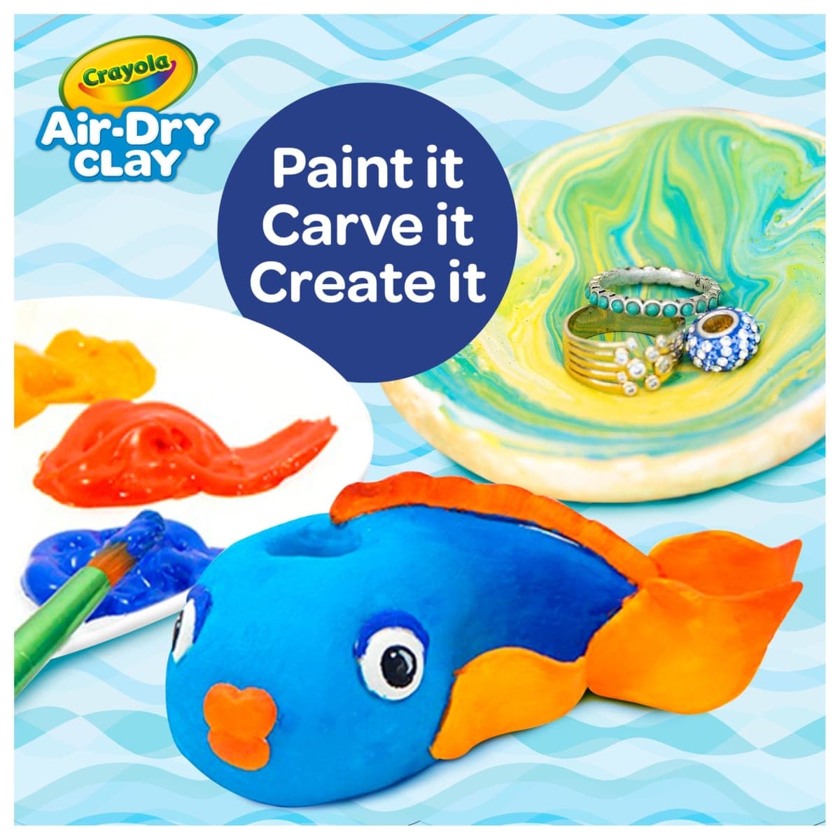 Crayola Air Dry Clay (5lb Bucket), Natural White Modeling Clay for Kids, Sculpting Material, Craft Supplies for Classrooms [Amazon Exclusive] thumbnail 3