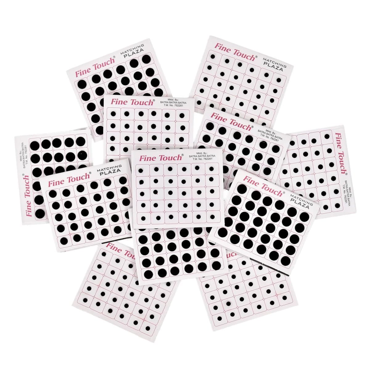 720 Bindi Count Black Color Multi Size Polka Dots Indian Daily Use or Craft work Bindi (Black) — image 1