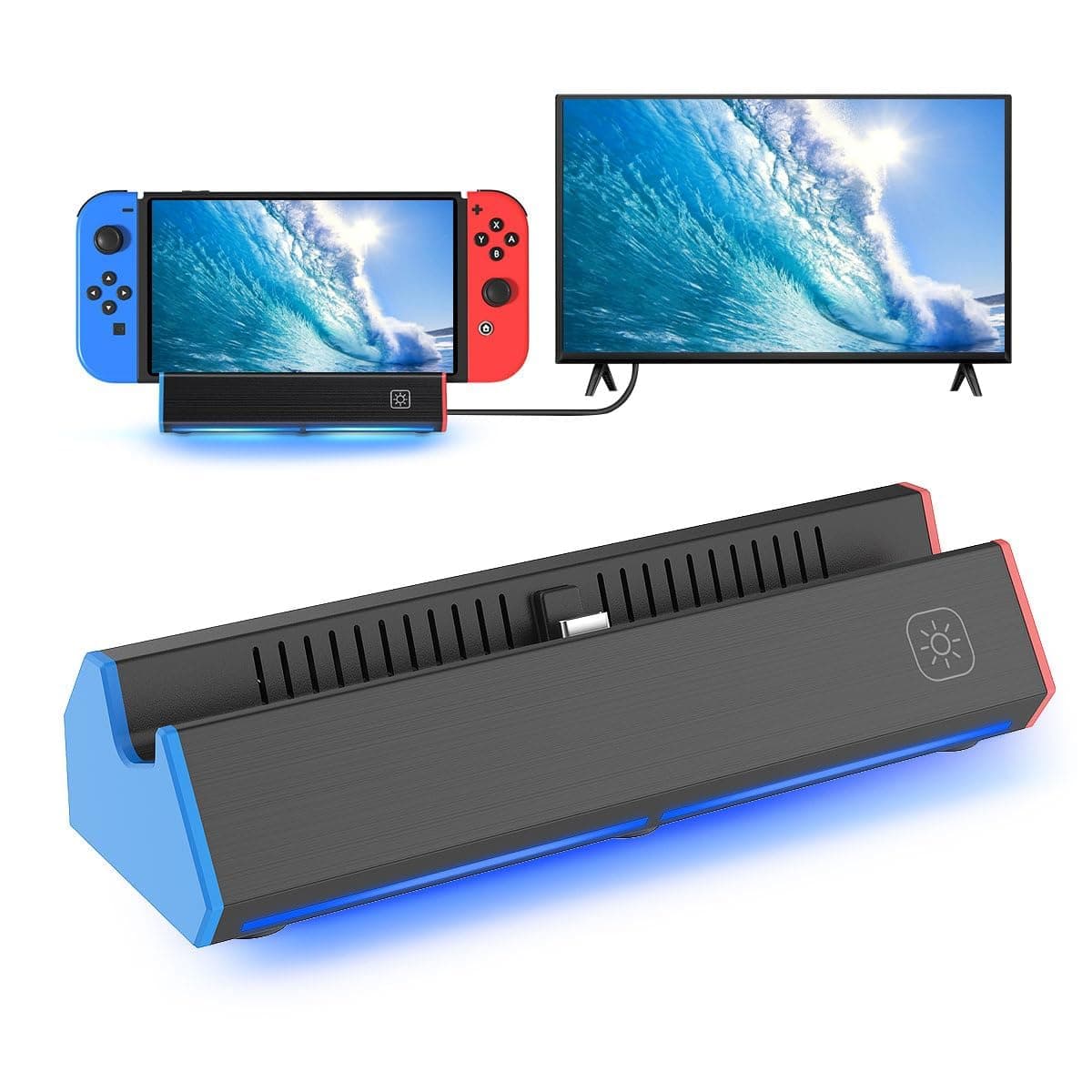 iPLYGAM - Docking Station for Nintendo Switch1/OLED, Portable Docking Station with 4K HDMI Port, USB Port/Port Type, Replacement for Nintendo Dock (No Cable Included) — image 1