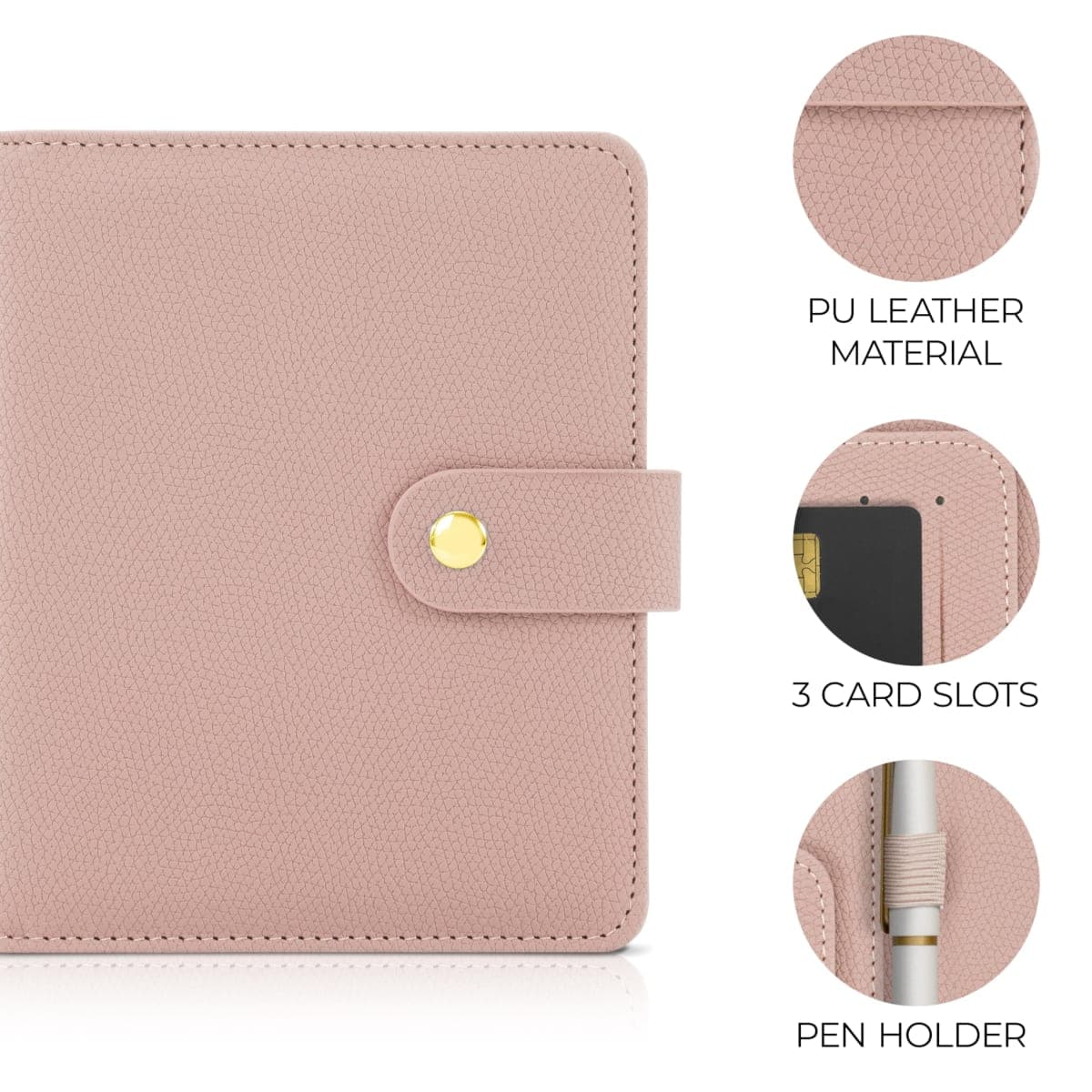 Beautiful Passport Holder for Travel – Cute Cover with Pen Holder to Keep Your Travel Documents Organized & Safe – Quality Passport Wallet and a Gift for Women & Men, Pink, 5.7 x 0.74 x 5 inches thumbnail 4