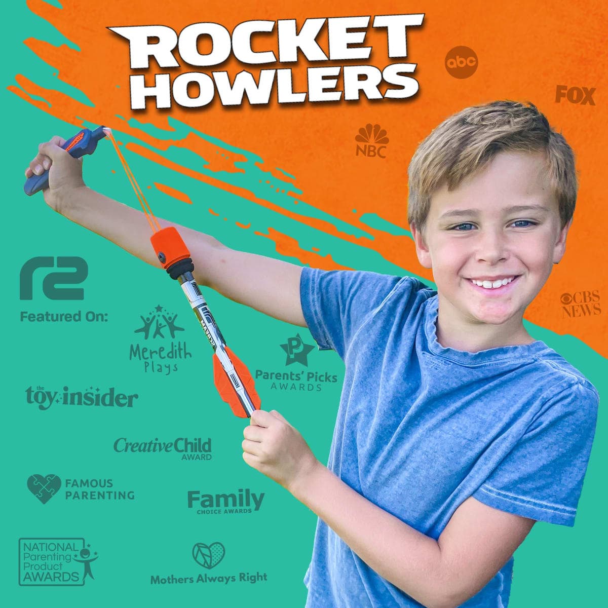 Toy Rocket Launcher for Kids: Outdoor Toys Slingshot Rocket Launchers - Best 6-10 Year Old Boy Gifts for Teens Boys & Girls All Ages - Fun Summer Toys 5 6 7 8 9 10 11 12+ Year Old Boy Birthday Gifts thumbnail 2