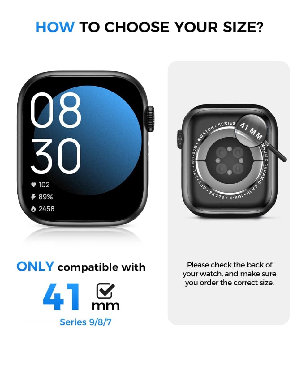 Goton Waterproof Case for Apple Watch Screen Protector 40mm SE 3/2/1,Series 6/5/4, Hard Bumper with Tempered Glass for iWatch Cover 40 mm thumbnail 2