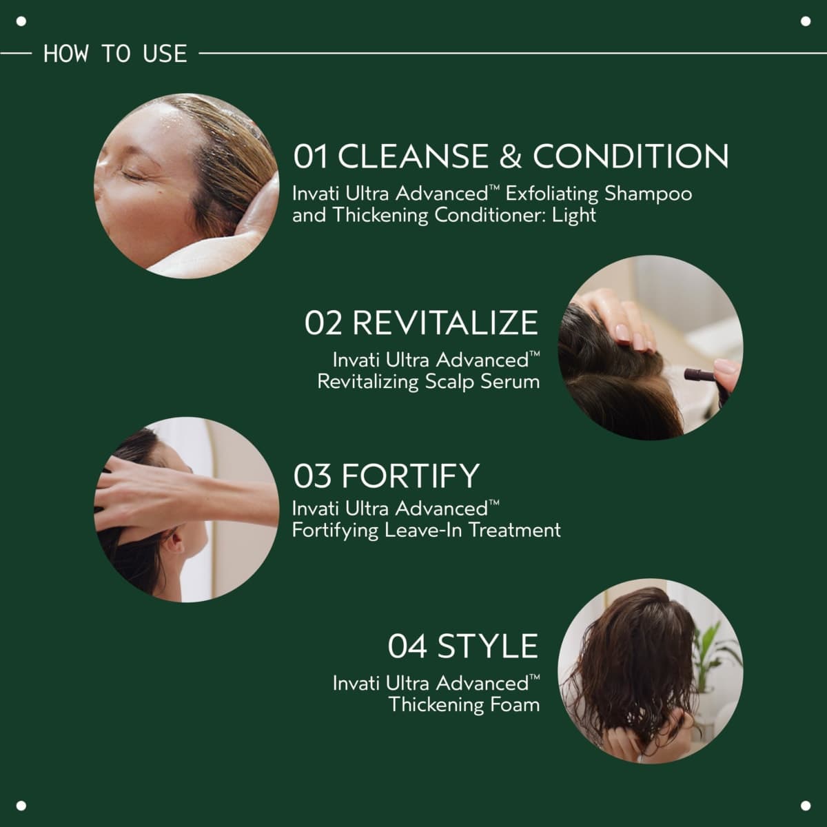 Aveda Invati Ultra Advanced Thickening Foam | Styling Foam for Thin & Thinning Hair | Instantly Thickens Hair | Flexible Hold | 97% Naturally Derived*, 45ml thumbnail 4