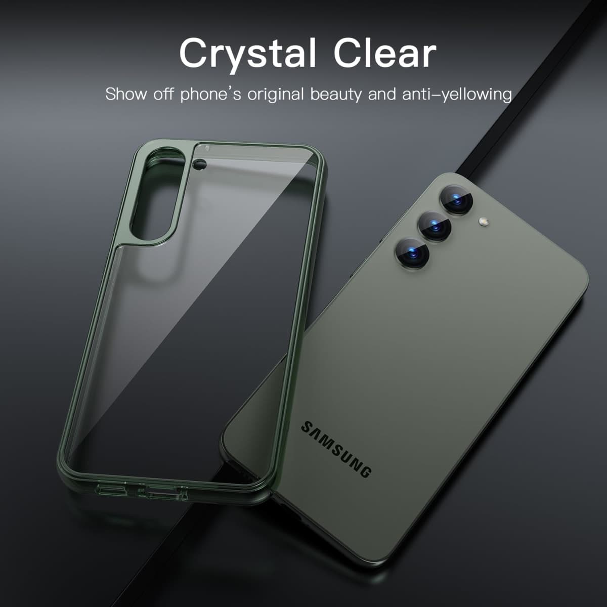 JETech Case for Samsung Galaxy S23+ / S23 Plus 5G 6.6-Inch, Non-Yellowing Shockproof Bumper Protective Phone Cover, Anti-Scratch Hard PC Back (Green) thumbnail 3