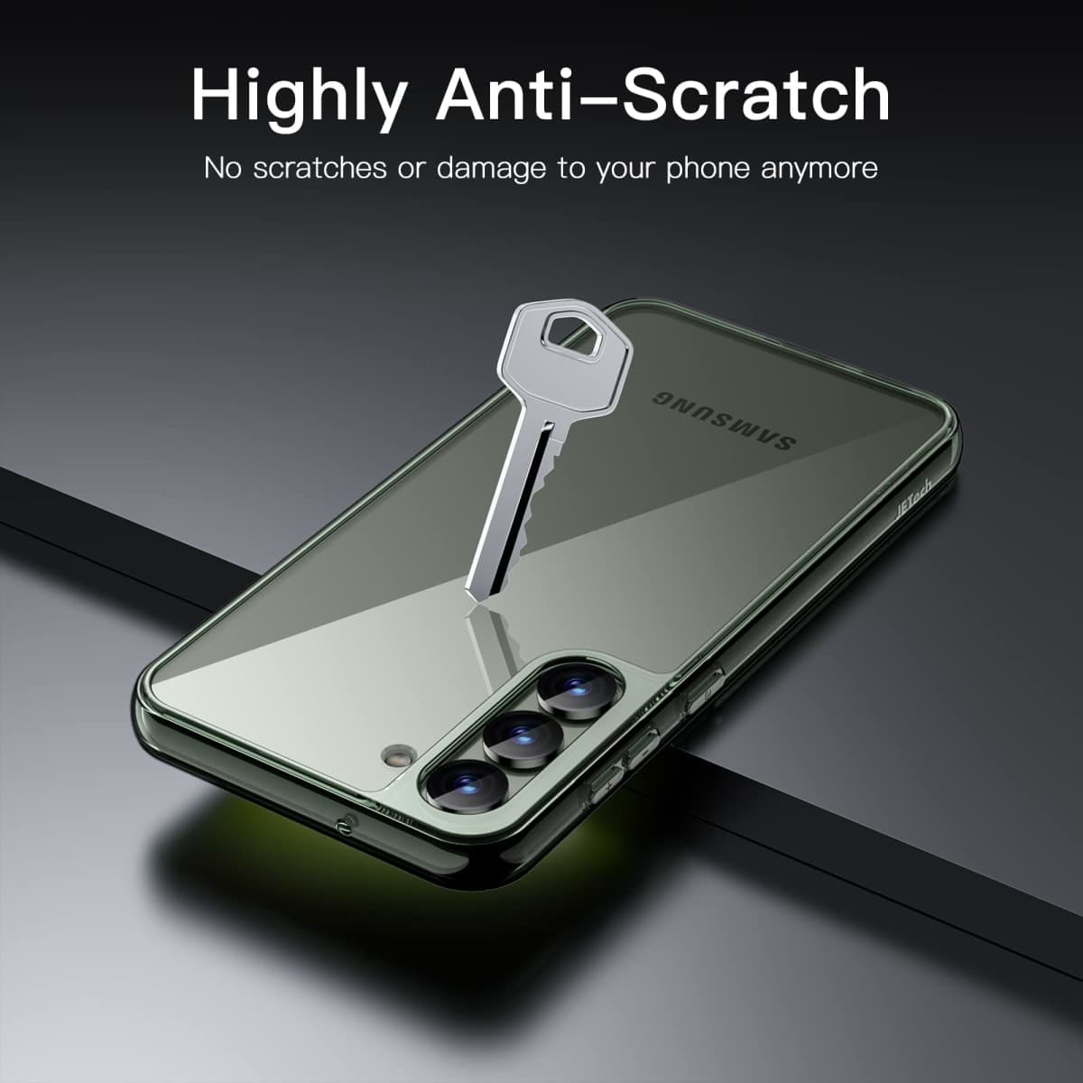 JETech Case for Samsung Galaxy S23+ / S23 Plus 5G 6.6-Inch, Non-Yellowing Shockproof Bumper Protective Phone Cover, Anti-Scratch Hard PC Back (Green) thumbnail 4