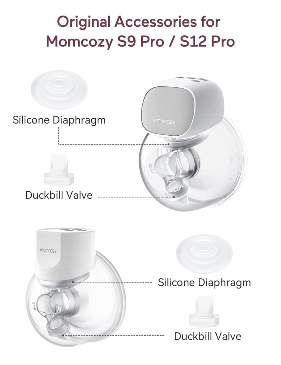 Duckbill Valves Silicone Diaphragm for Momcozy S9Pro S12Pro Breast Pump thumbnail 5
