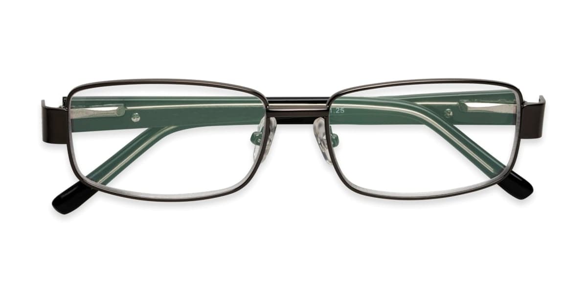 Foster Grant Wes Men's Multifocus Glasses, Gunmetal, 2 thumbnail 5