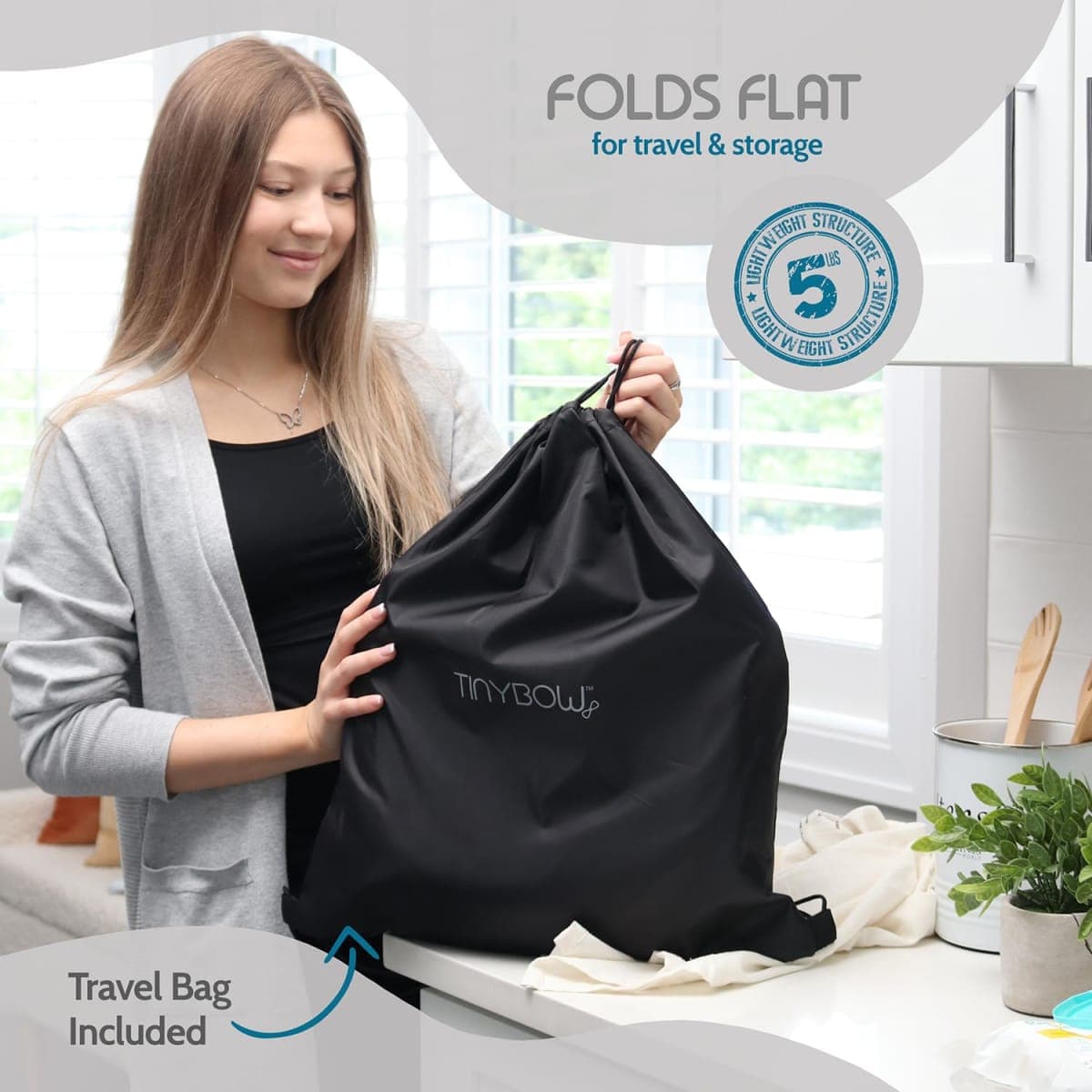 Elegant Faux Leather Hook-On High Chair for Baby - Portable Baby Seat for Eating, Travel and Table Attachment thumbnail 5