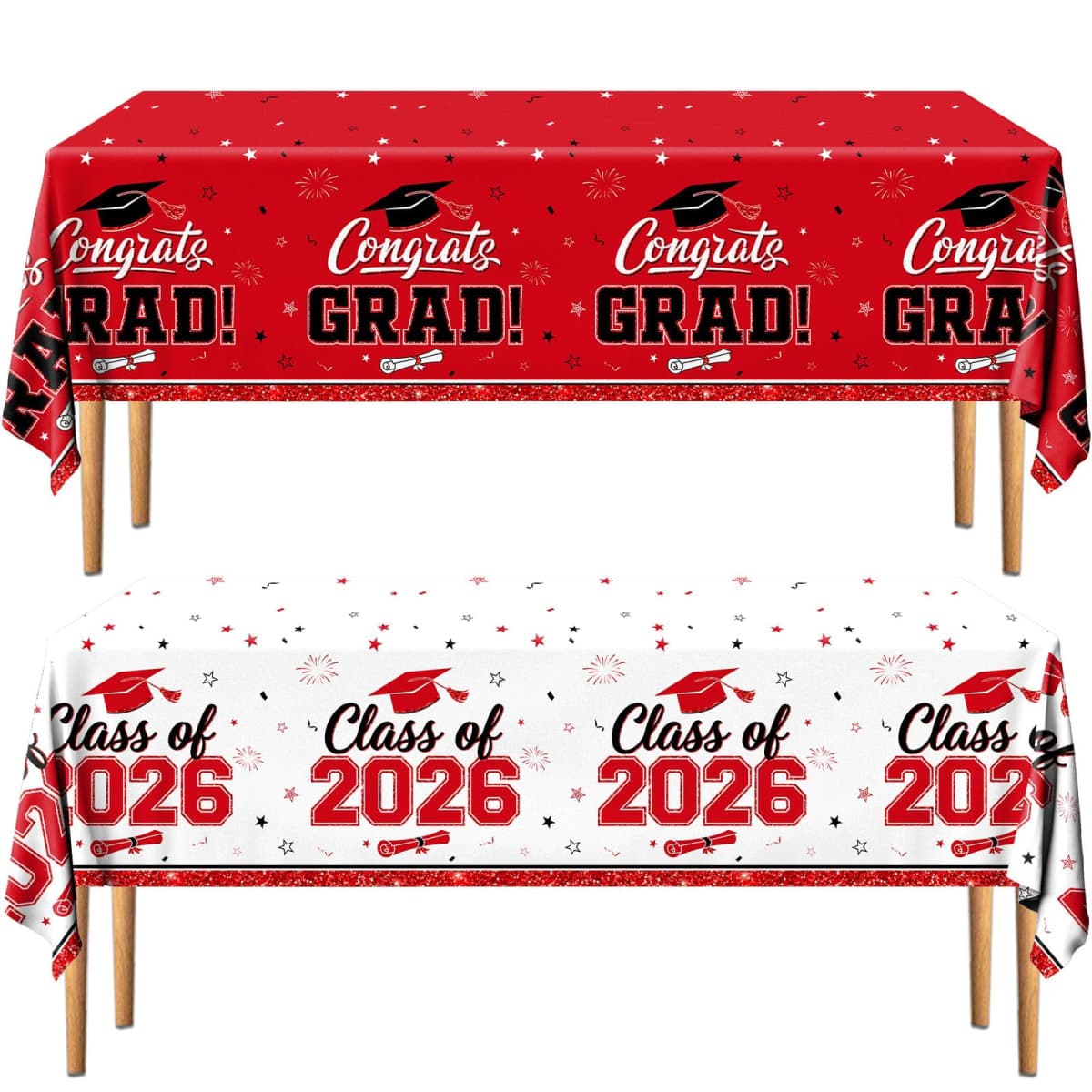 YTGUVBK Graduation Tablecloth (Red) — image 1