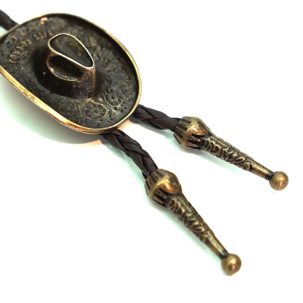 PRESTIGE VOYAGER western cowboy bolo tie for men leather tie gold drawstring halloween accessories for men women thumbnail 2