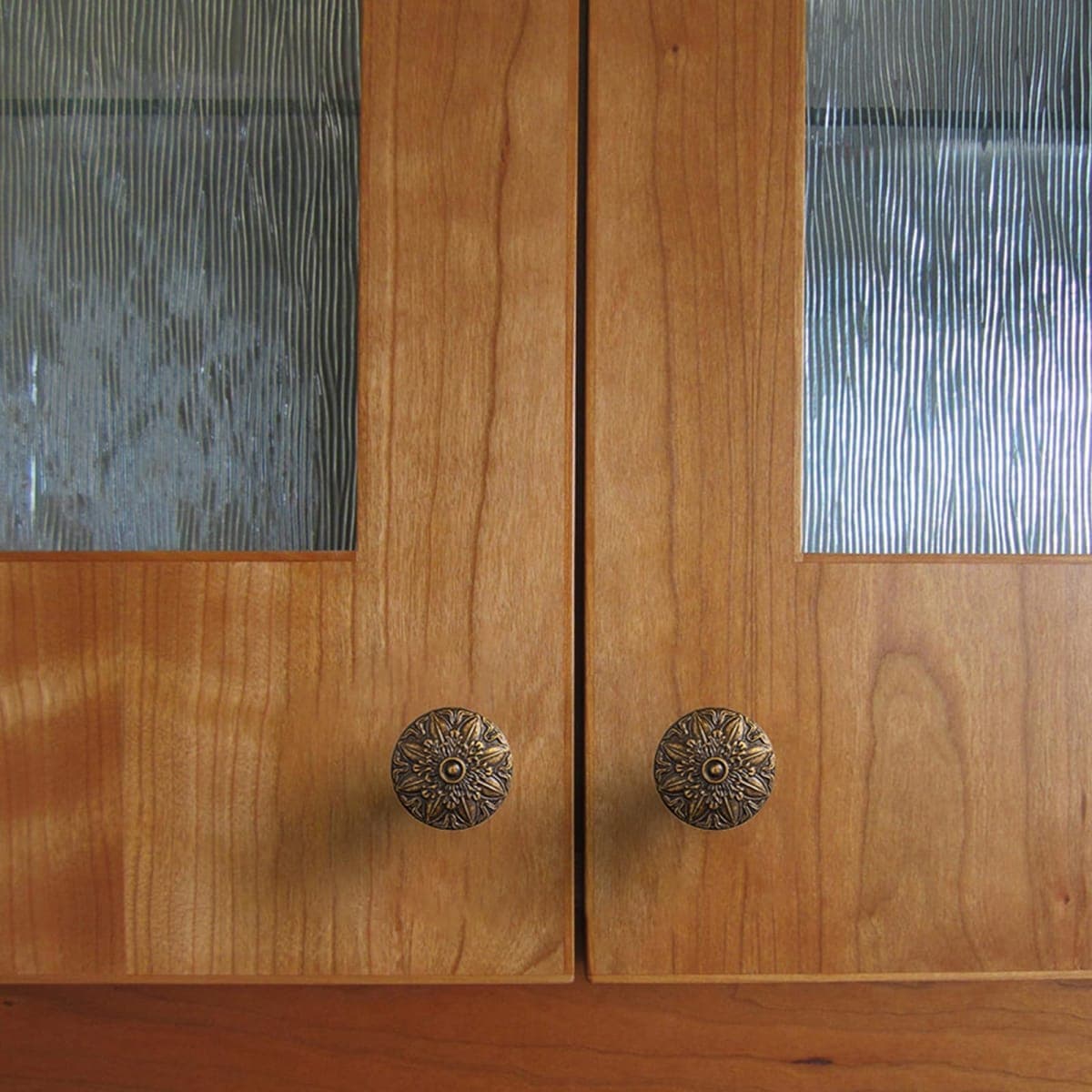 Deuschwer 6 Pack Champagne Bronze Cabinet Knobs, Sturdy Zinc Alloy Round Retro Style Dresser Knobs 9008GT thumbnail 5