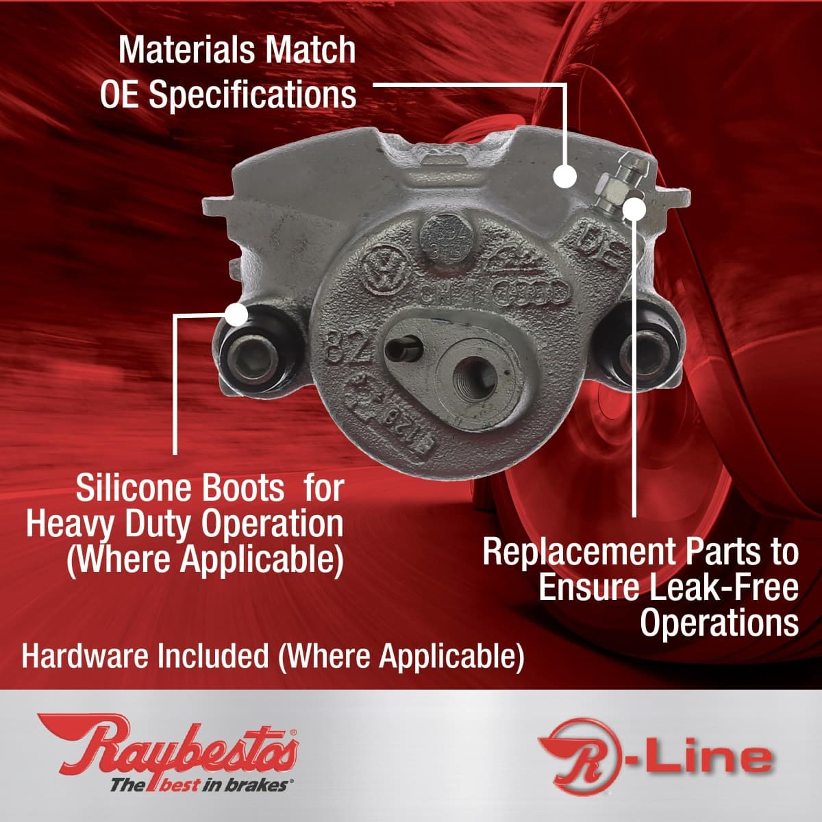 Raybestos FRC7018 Professional Grade Remanufactured Semi-Loaded Disc Brake Caliper (Renewed) thumbnail 2