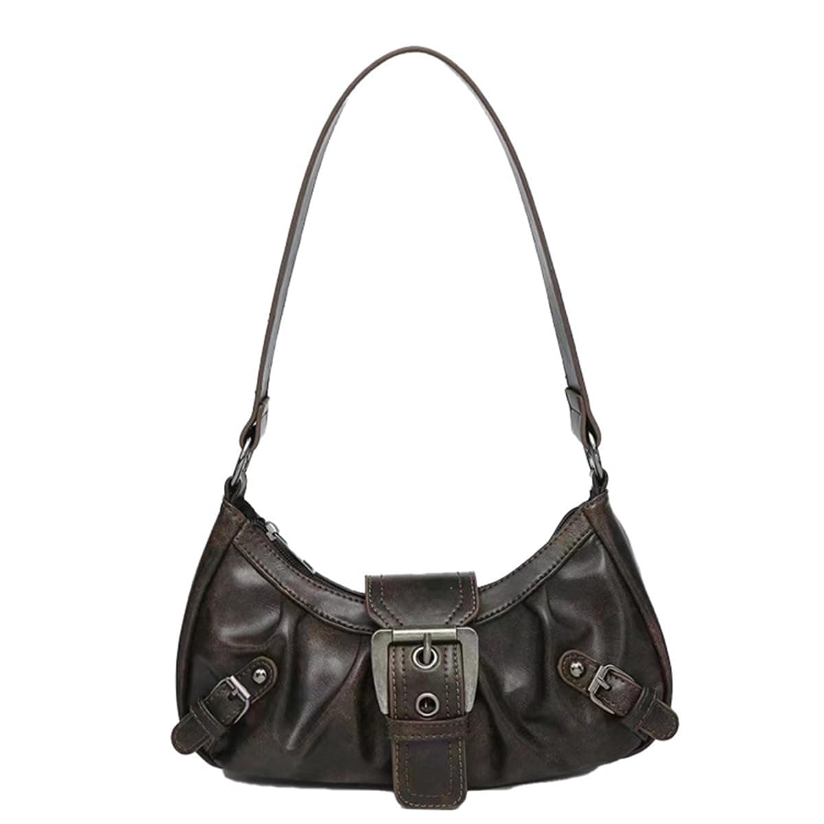 Women's Y2K Purse Shoulder Bag Top Handle Handbag Small Punk Hobo Clutch Purses Bags Trendy — image 1