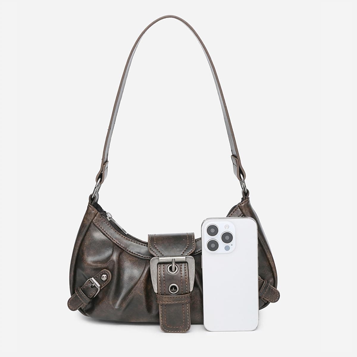 Women's Y2K Purse Shoulder Bag Top Handle Handbag Small Punk Hobo Clutch Purses Bags Trendy thumbnail 4