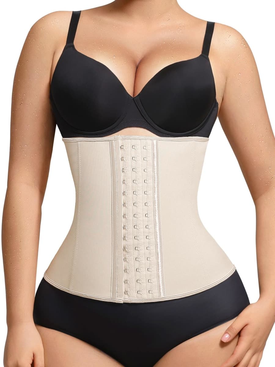 Lover-Beauty Waist Trainer for Women Latex Waist Cincher Corset, Beige, Small — image 1