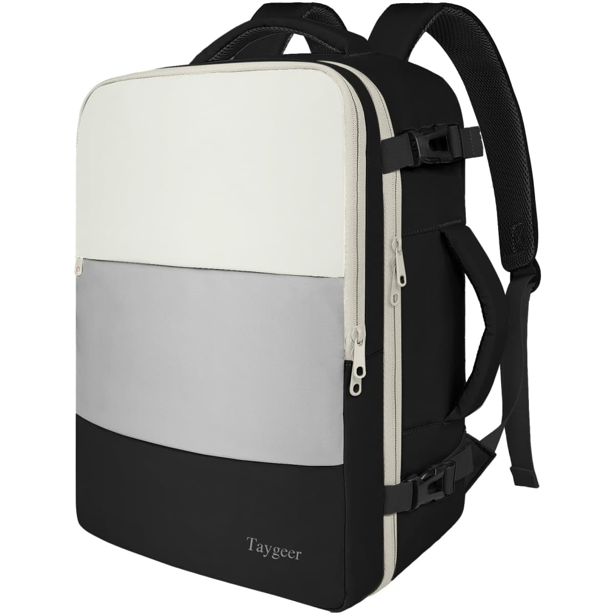 Taygeer carry on backpack Khaki White, Khaki White, Large, Travel Backpack — image 1