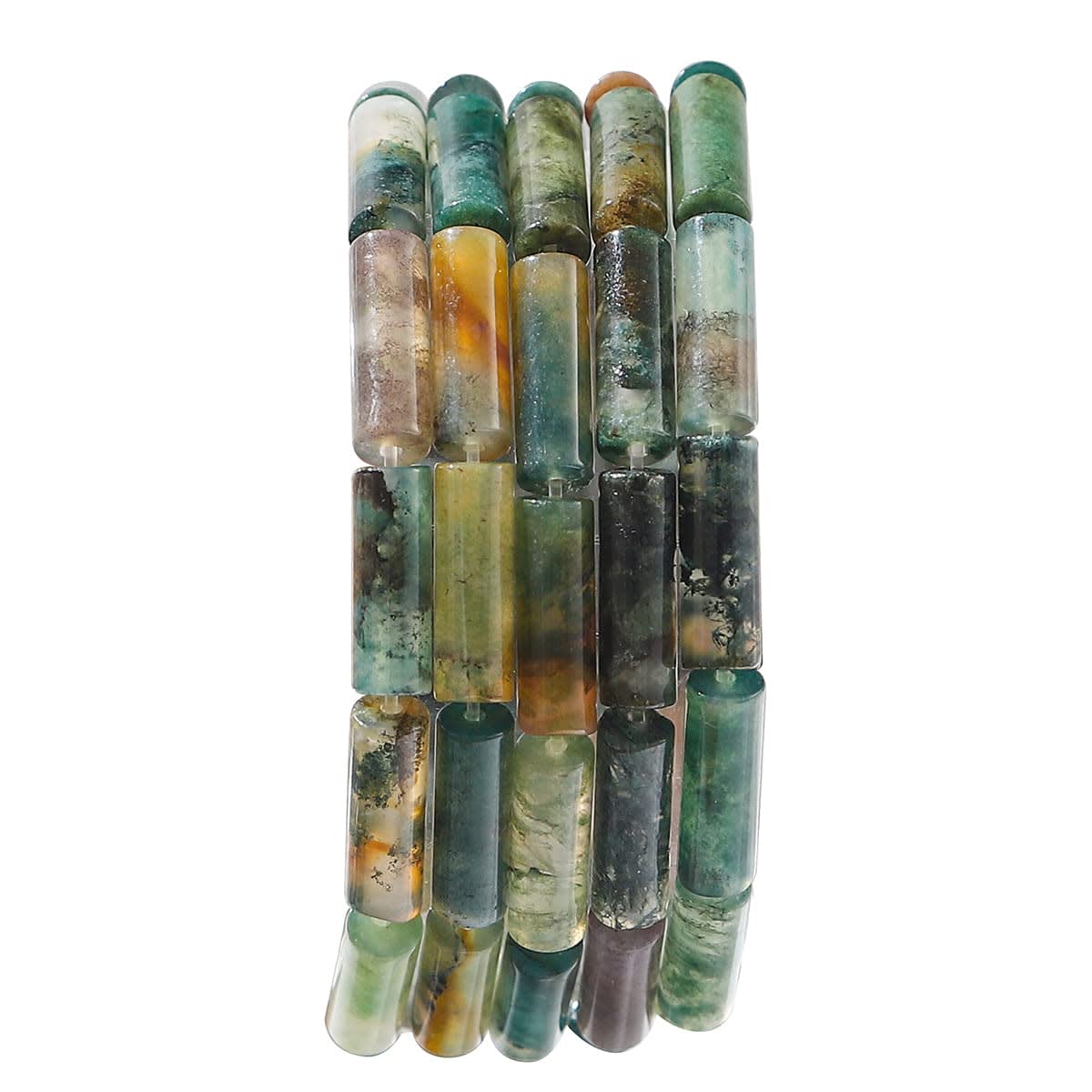 BEADIA Natural Indian Agate Tube Beads 13x4mm 30pcs Cylinder Loose Semi Gemstone Beads for Jewelry Making Design — image 1