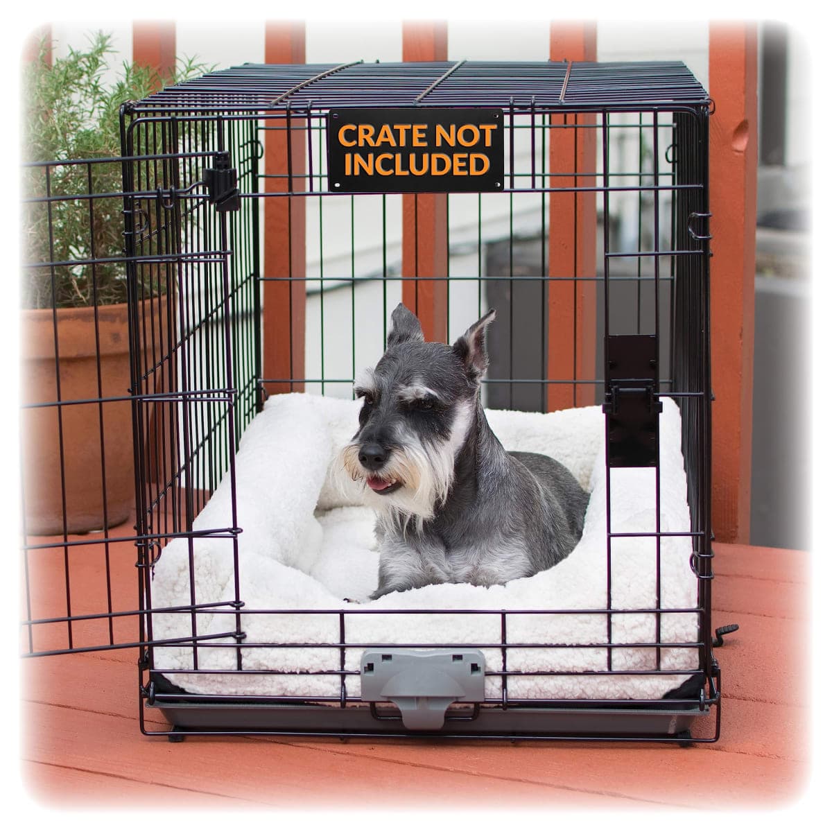 K&H Pet Products Deluxe Bolster Crate Pad Small Natural 20" X 25" — image 1