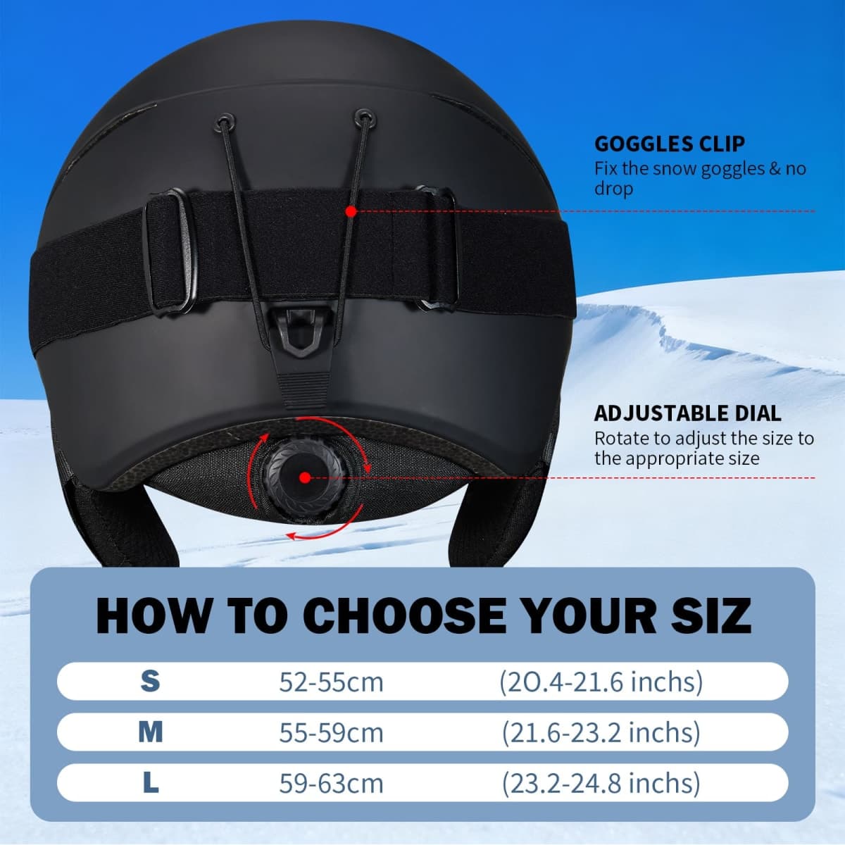 JQF Gear Ski Helmet Snowboard Helmet for Men Women Adults Adjustable Fit JFX816 Snow Helmet for Snowboarding Skiing(Matte Pink-ski Goggles, Medium) thumbnail 2