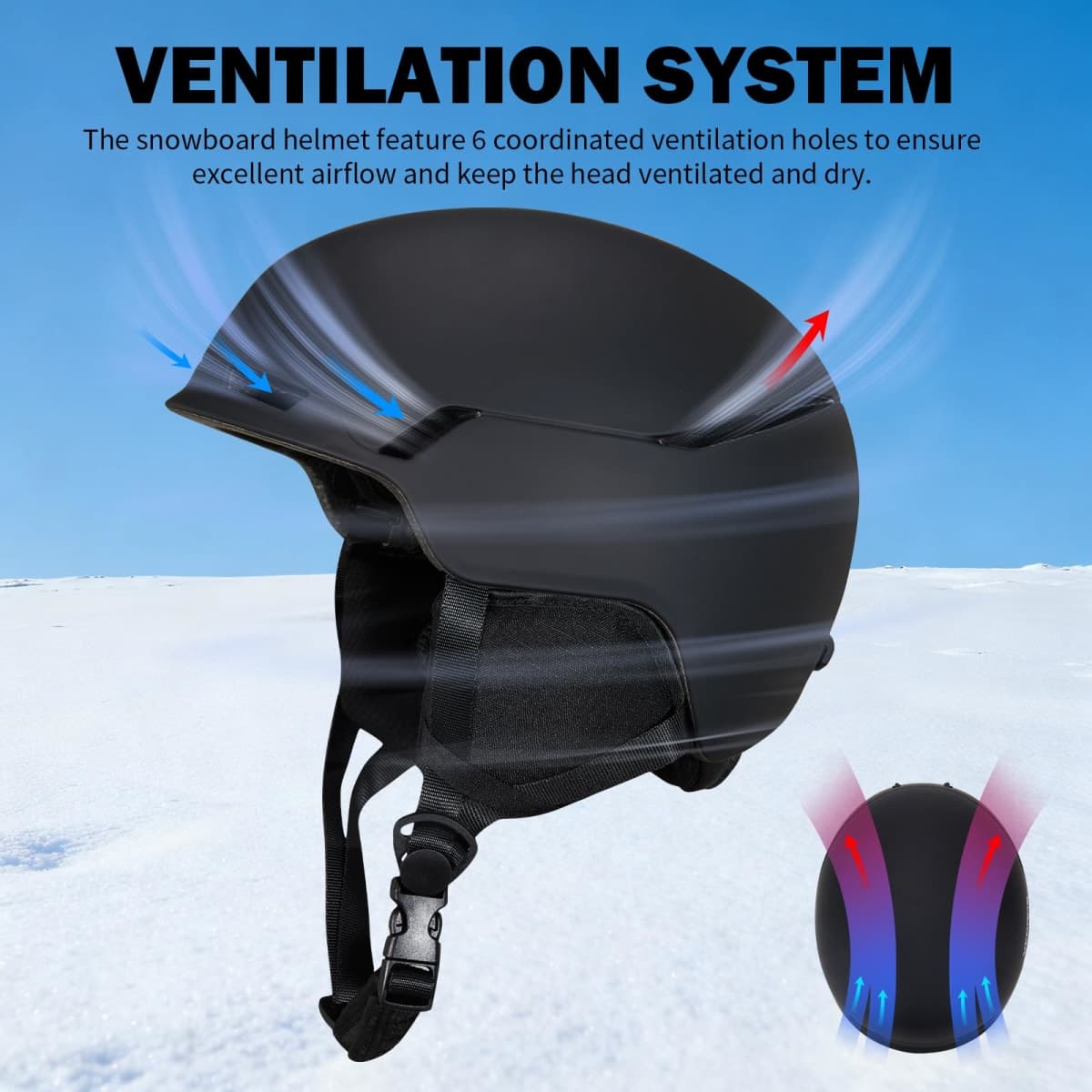 JQF Gear Ski Helmet Snowboard Helmet for Men Women Adults Adjustable Fit JFX816 Snow Helmet for Snowboarding Skiing(Matte Pink-ski Goggles, Medium) thumbnail 3