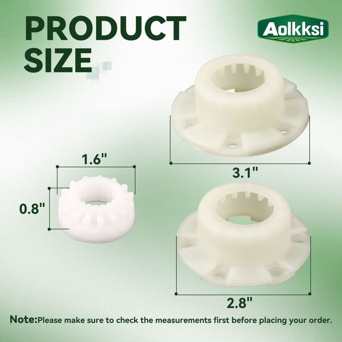 AOLKKSI W10820039 280145 Washer Hub Kit Part thumbnail 2