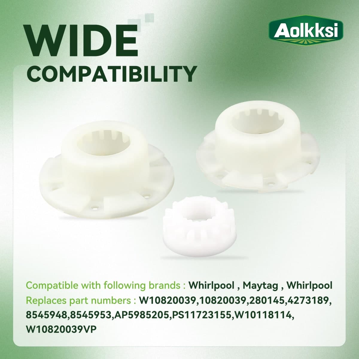 AOLKKSI W10820039 280145 Washer Hub Kit Part thumbnail 4