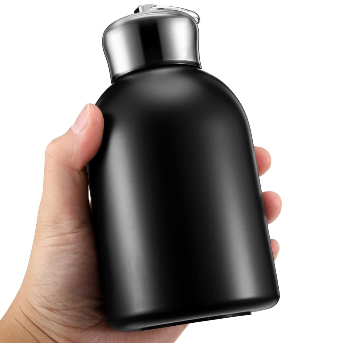 Mifoci 1 Pcs 20oz Water Bottle Stainless Steel Insulated Thermal for Hot Cold Drink Thermal Metal Vacuum Portable Water Bottle for Women Gifts Travel Camping Hiking (Black) — image 1