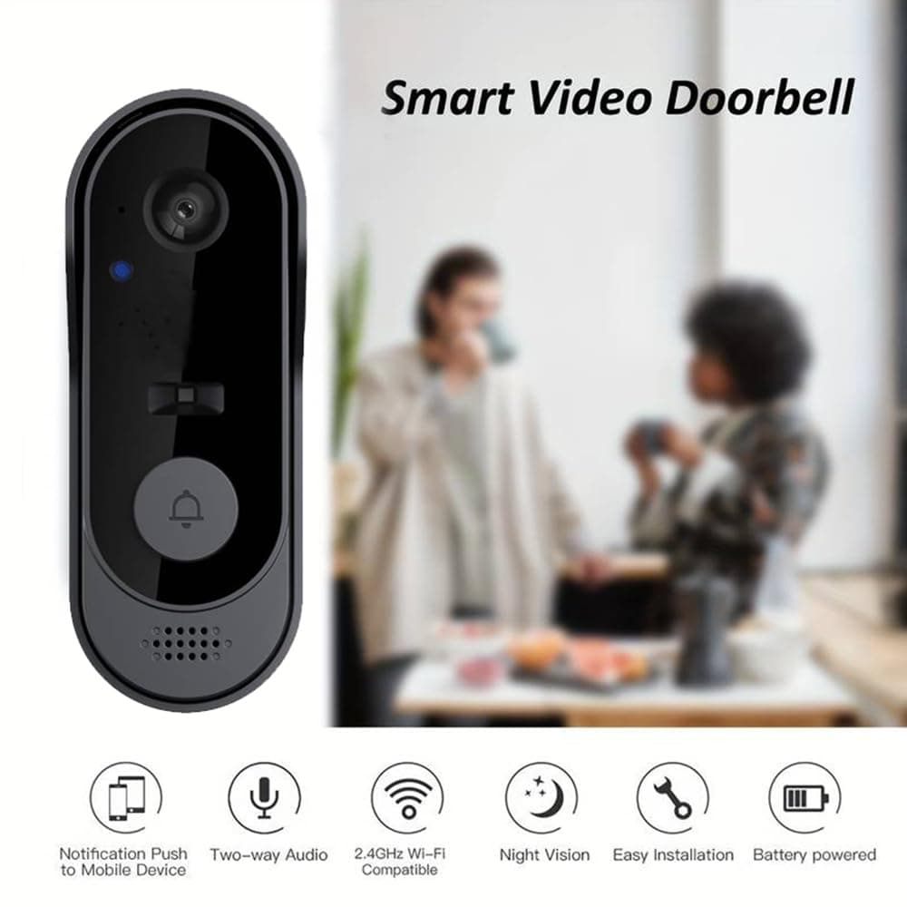 ZIG1 Doorbell Camera Wireless No Subscription, 1080p Video Doorbell with Chime, 2-Way Audio, Night Vision, 2.4G Wi-Fi, Indoor Outdoor thumbnail 4