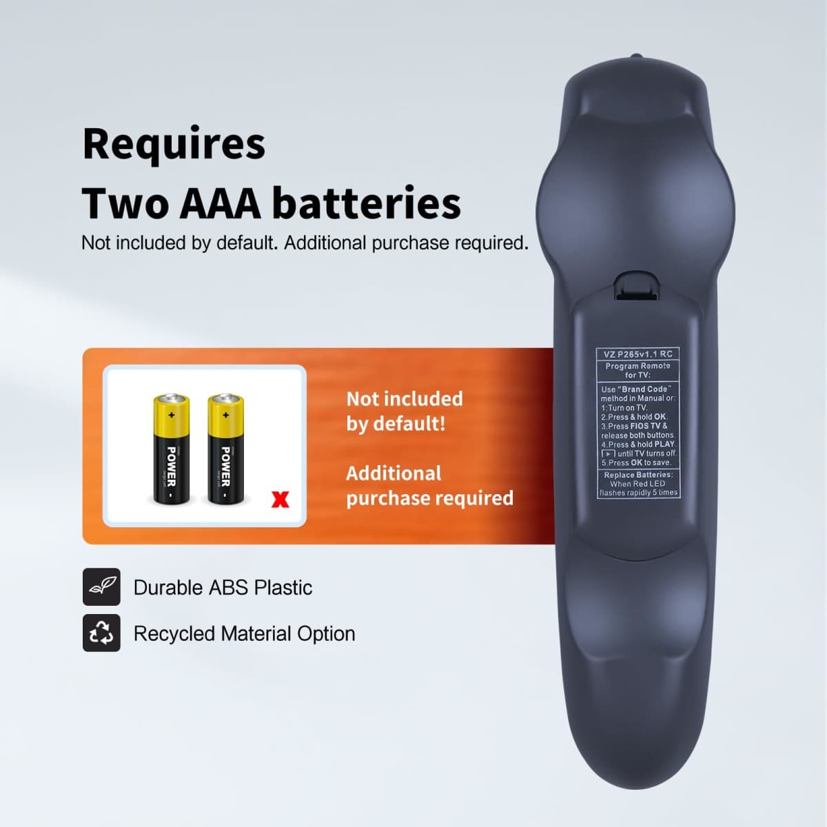 Snrigw Replacement Remote Control for Verizon Fios P265v 3.1 (RC2655101/02B) Frontier Cable Box TV thumbnail 4
