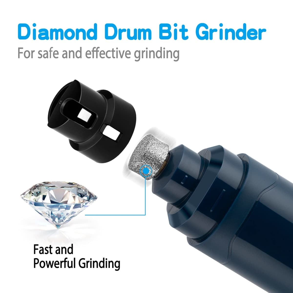 Casfuy Dog Nail Grinder Upgraded - Professional 2-Speed Electric Rechargeable Pet Nail Trimmer Painless Paws Grooming & Smoothing for Small Medium Large Dogs & Cats (Dark Blue) thumbnail 2