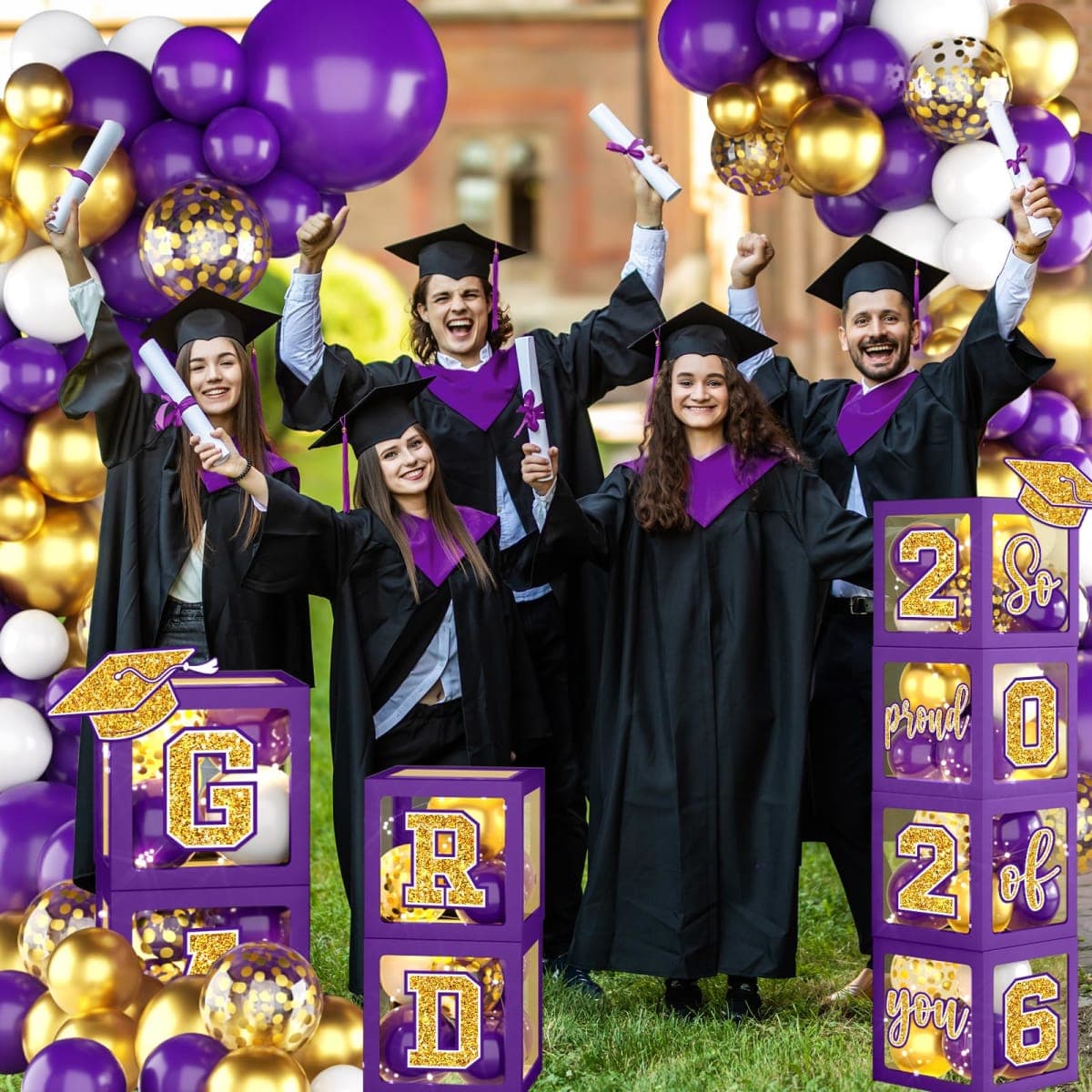 Graduation Party Balloon Arch 2026 (Purple) thumbnail 2