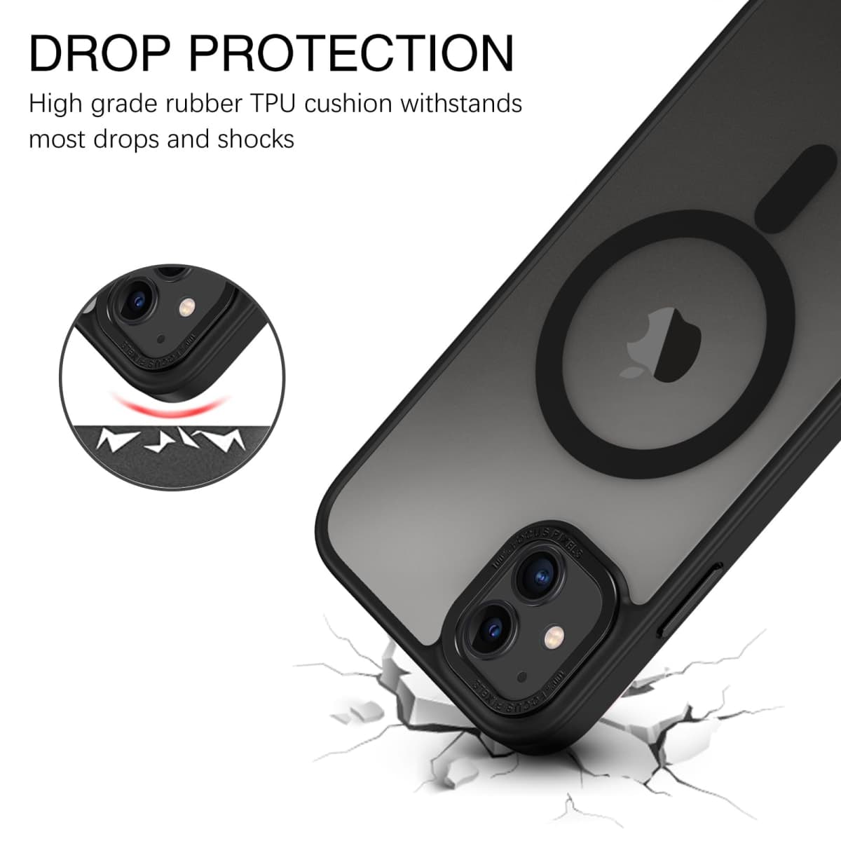 BENTOBEN for iPhone 11 Phone Case, Phone Case iPhone 11 Magnetic Case [Compatible with Mag Safe] Translucent Matte Slim Shockproof Anti-Fingerprint Protective Cover for iPhone 11 6.1’’ Grey thumbnail 2
