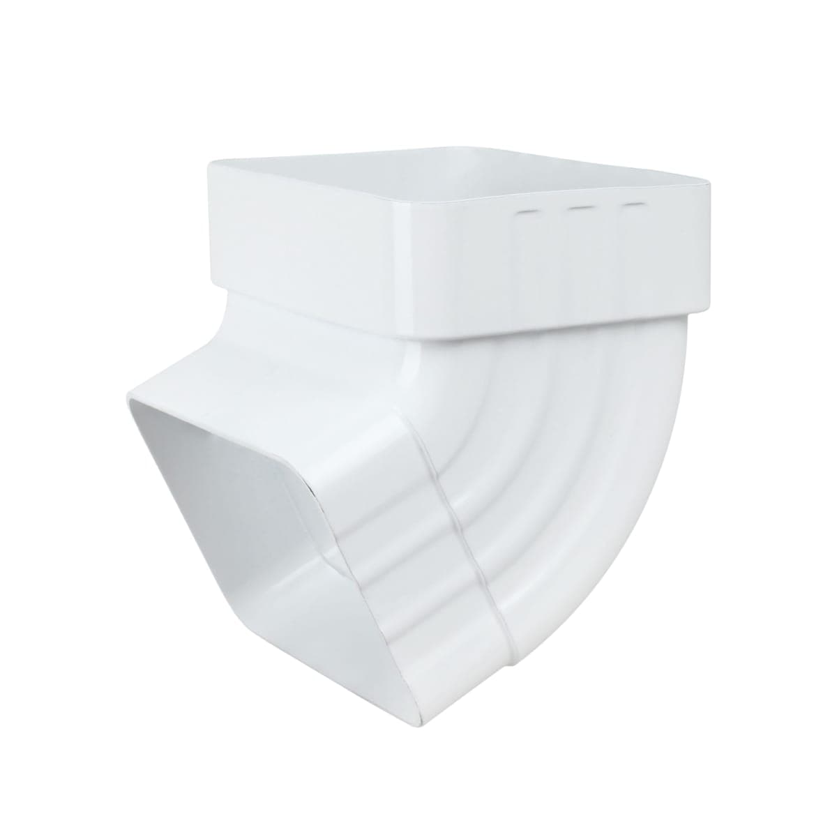 65° Gutter Elbow Roofing Gutter downspout Aluminum Downspout Elbow 3x4 White (Gutter Elbow 3x4in) — image 1