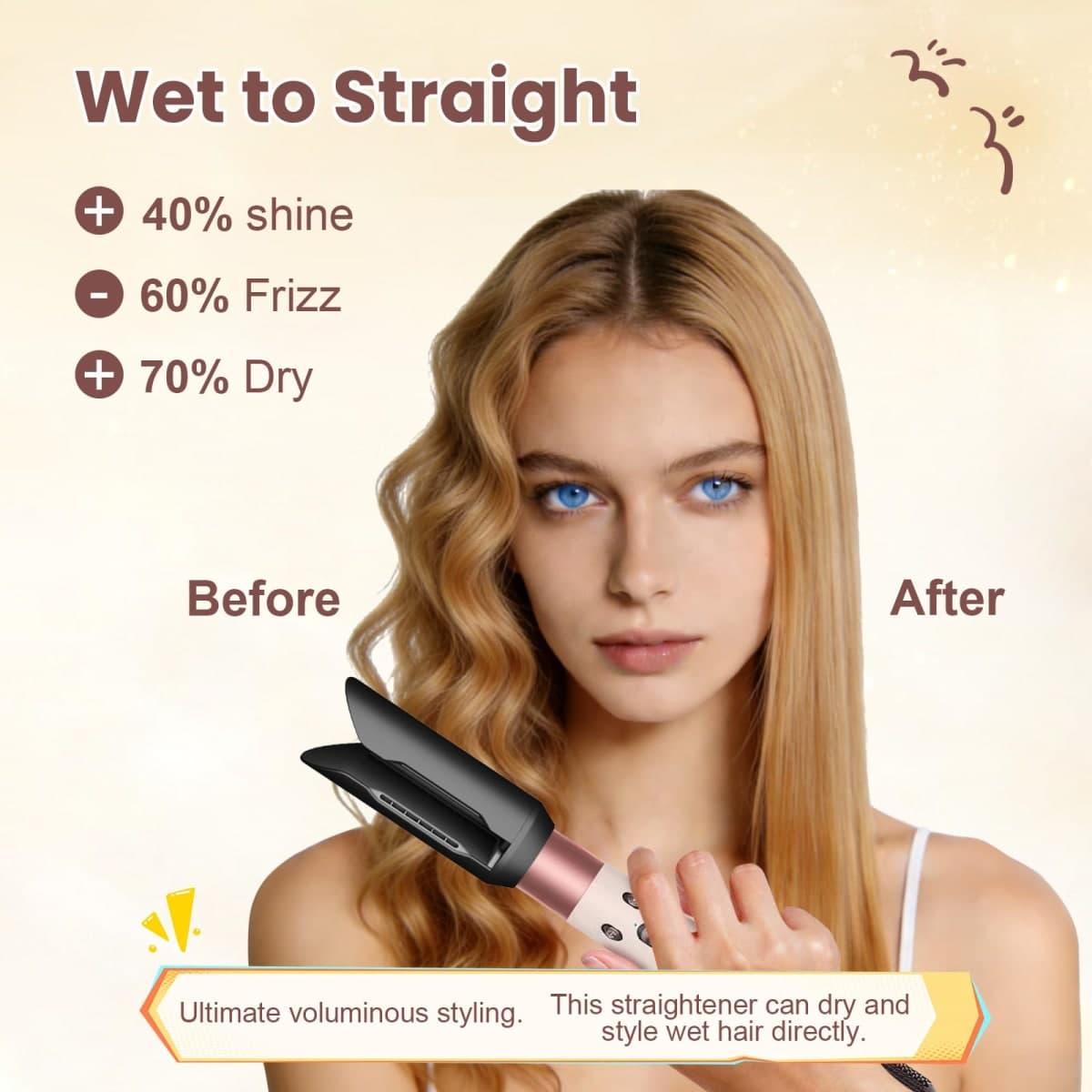 DrFlito Hair Straightening Accessories Compatible with Dyson Airwrap - Soft Airflow Nozzle for Airwrap HS01 HS05 HS08 Straighteners Replacement for Smooth, Polished and Elegant Finish thumbnail 4